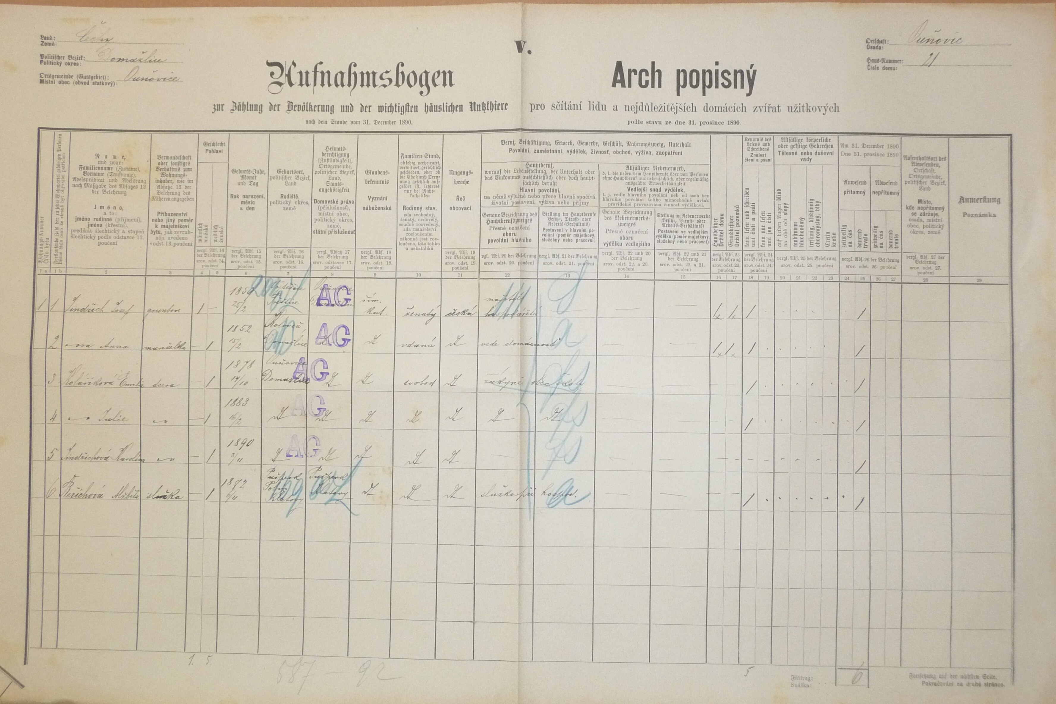 1. soap-do_00592_census-1890-unejovice-cp021_0010