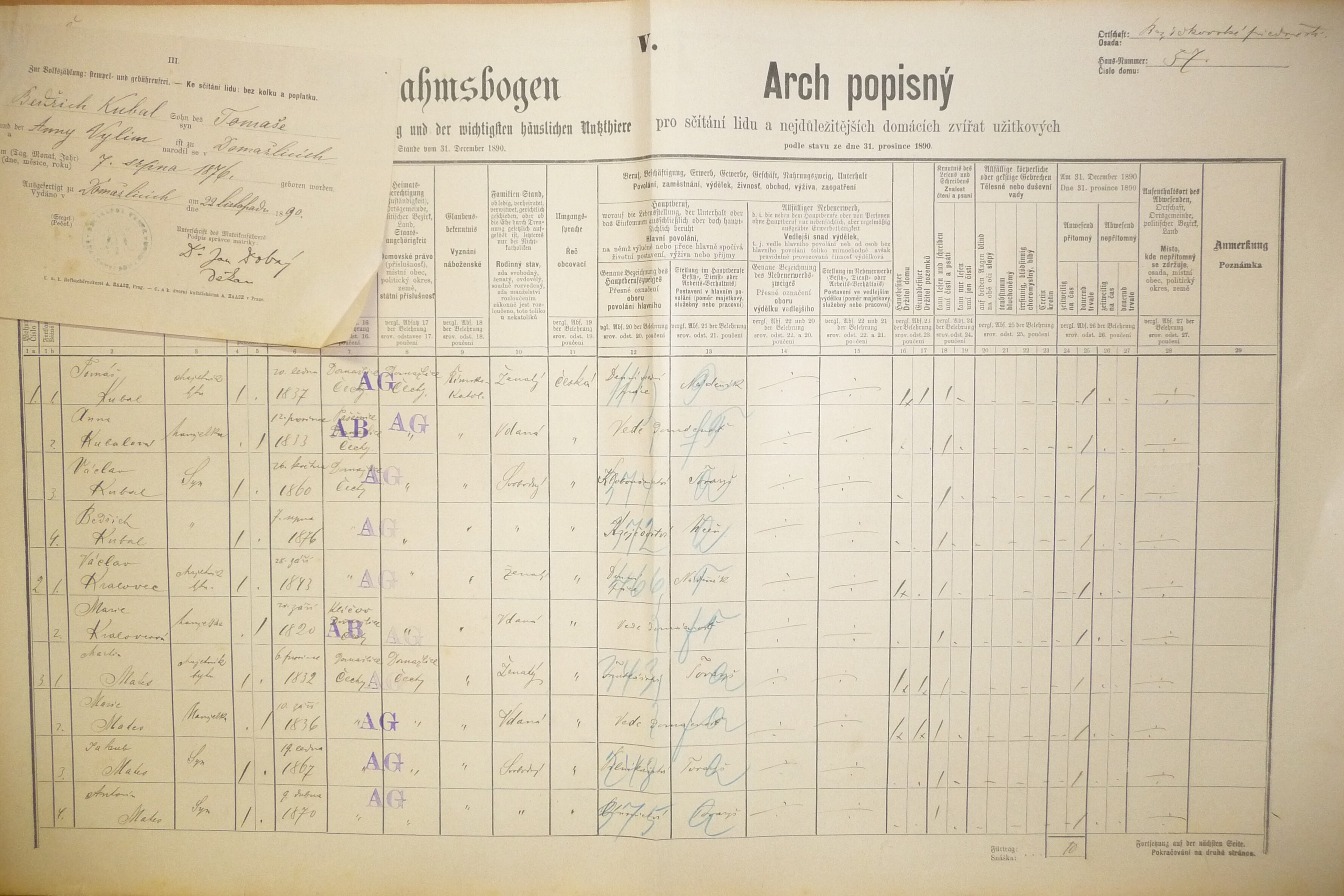 1. soap-do_00592_census-1890-domazlice-bezdekovske-predmesti-cp057_0010