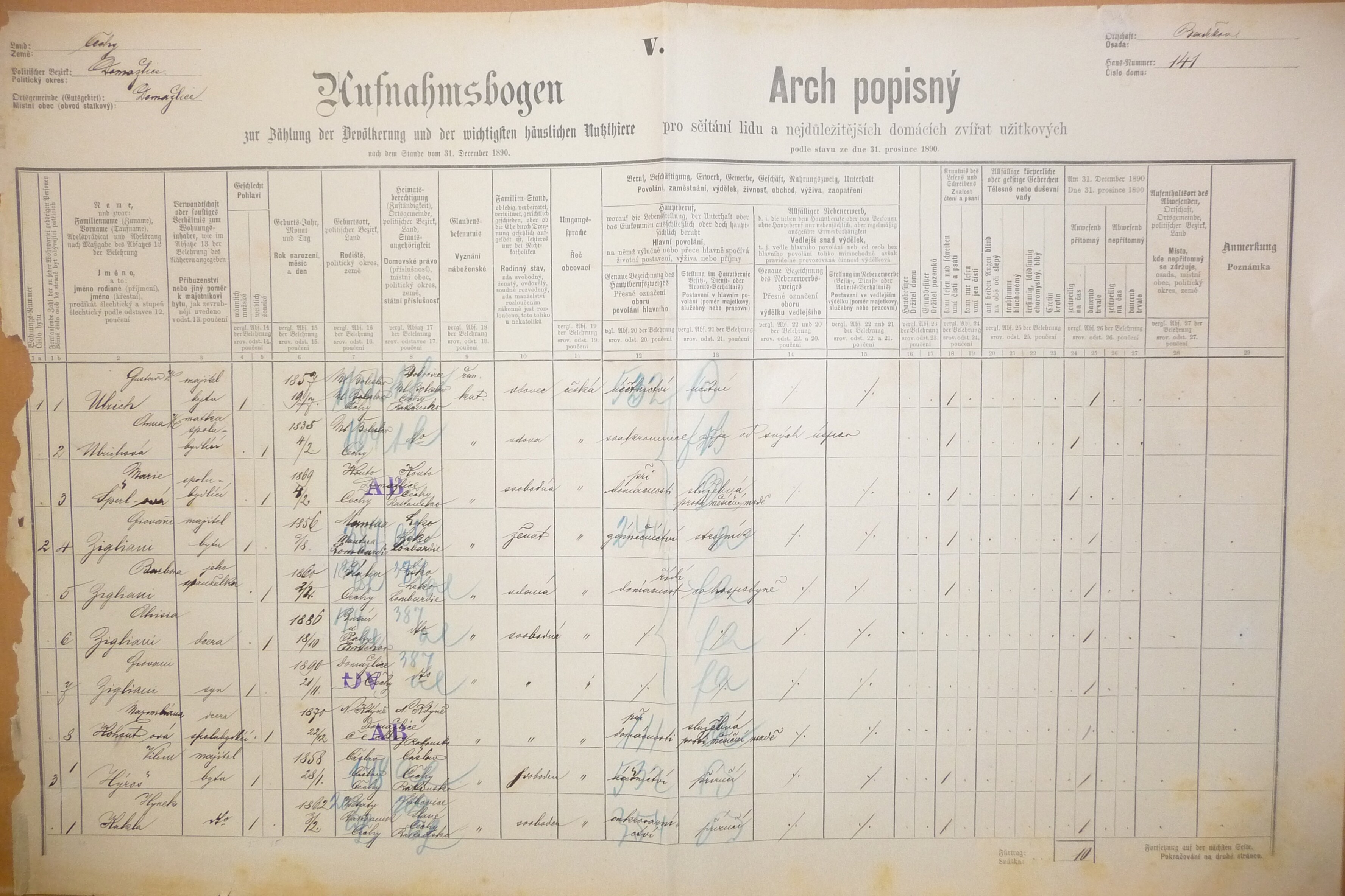 1. soap-do_00592_census-1890-domazlice-bezdekovske-predmesti-cp141_0010