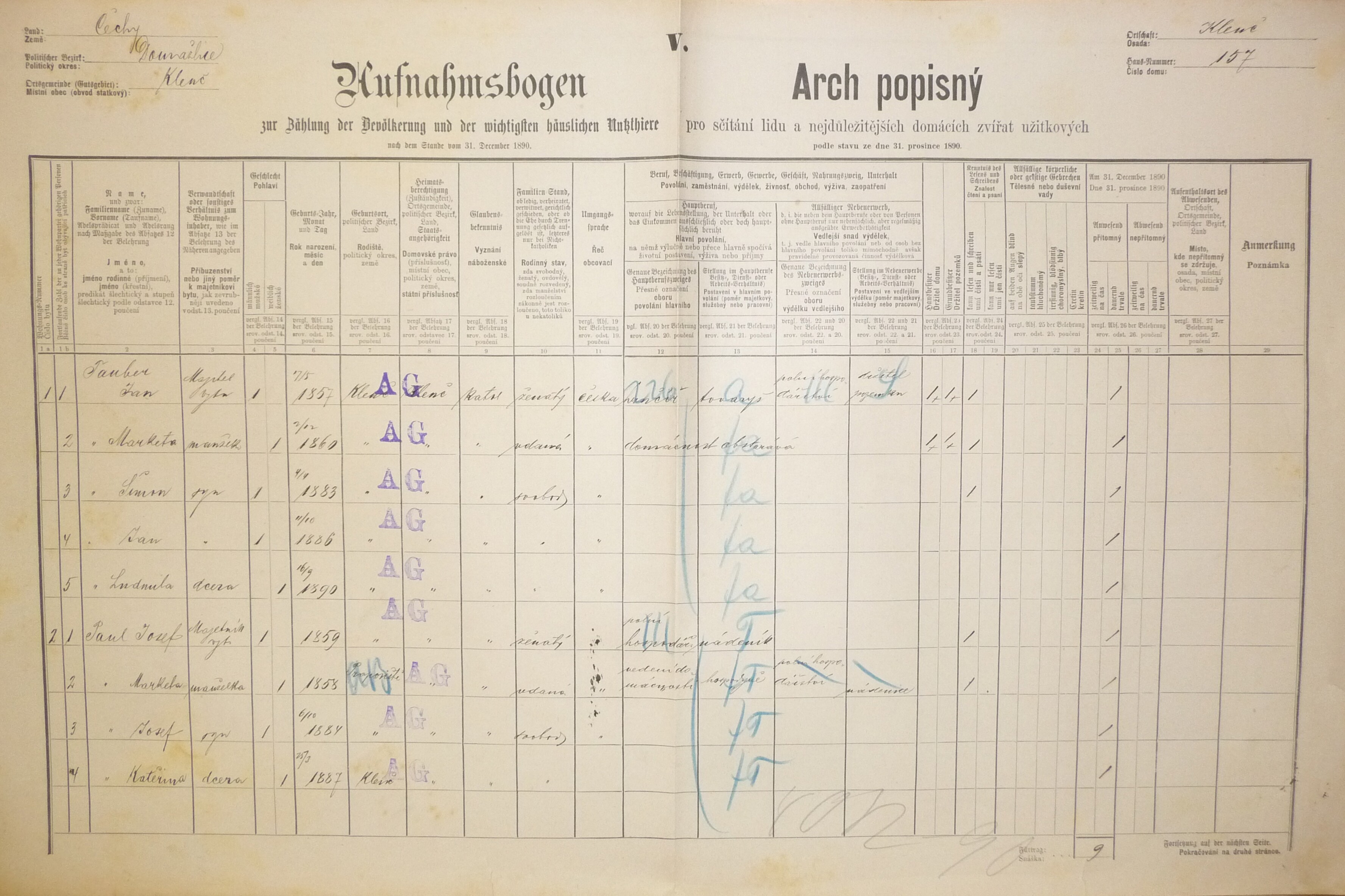 1. soap-do_00592_census_1890-klenci-cp157_0010