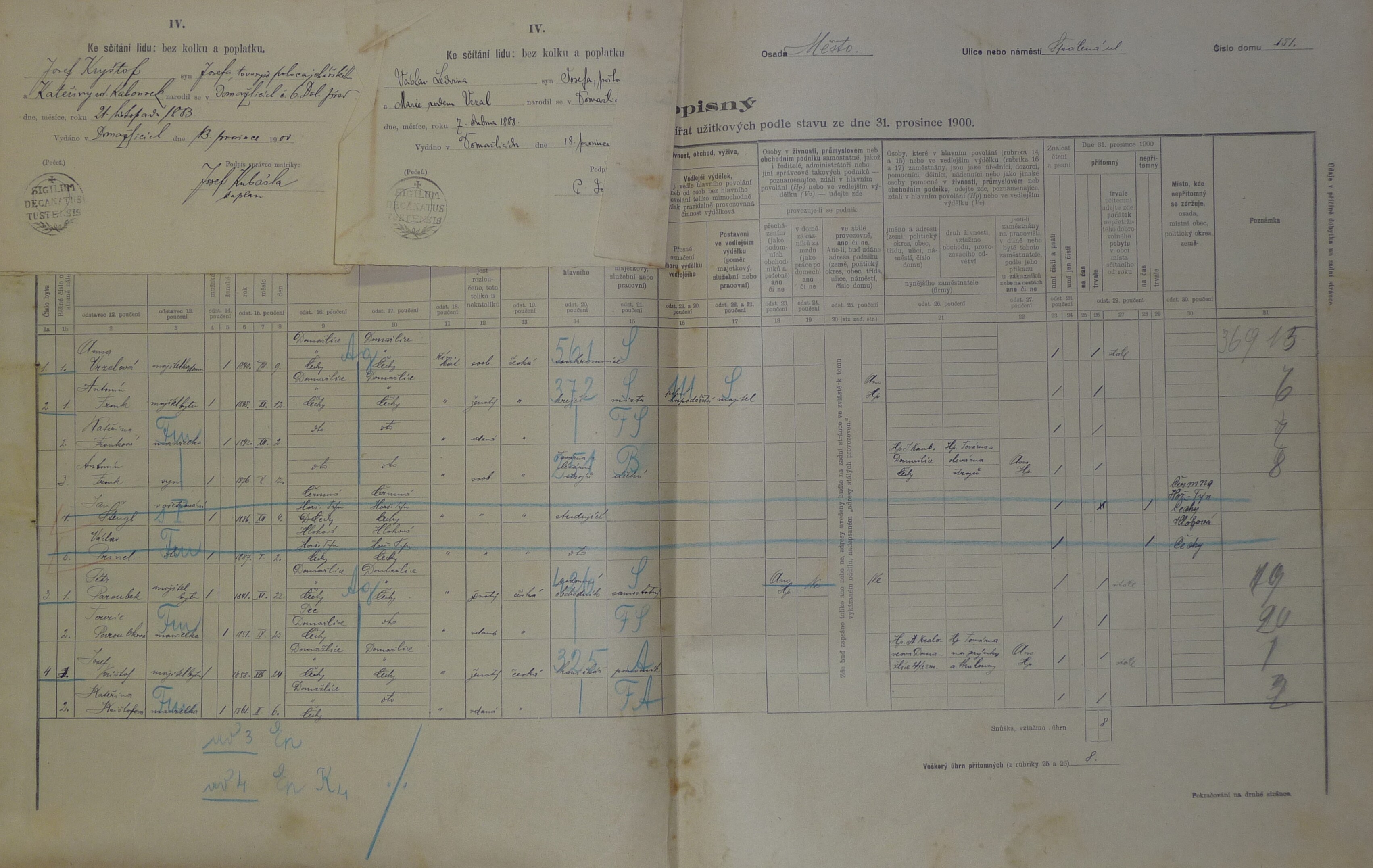 1. soap-do_00592_census-1900-domazlice-mesto-cp151_0010