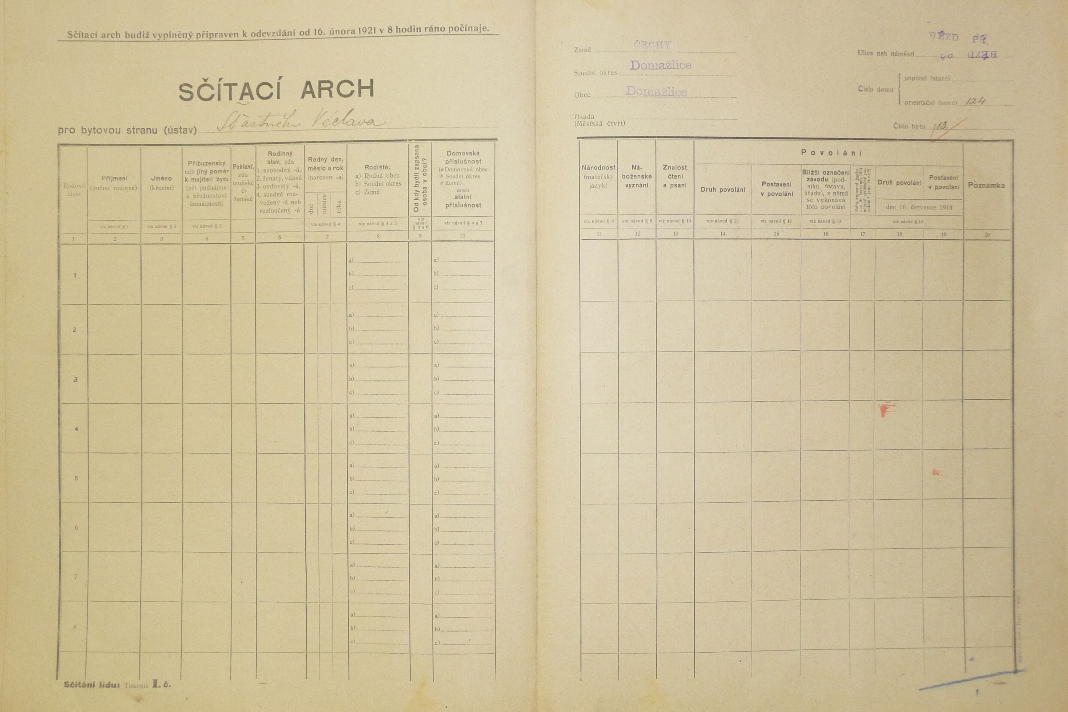 27. soap-do_00592_census-1921-domazlice-bezdekovske-predmesti-cp124_0270