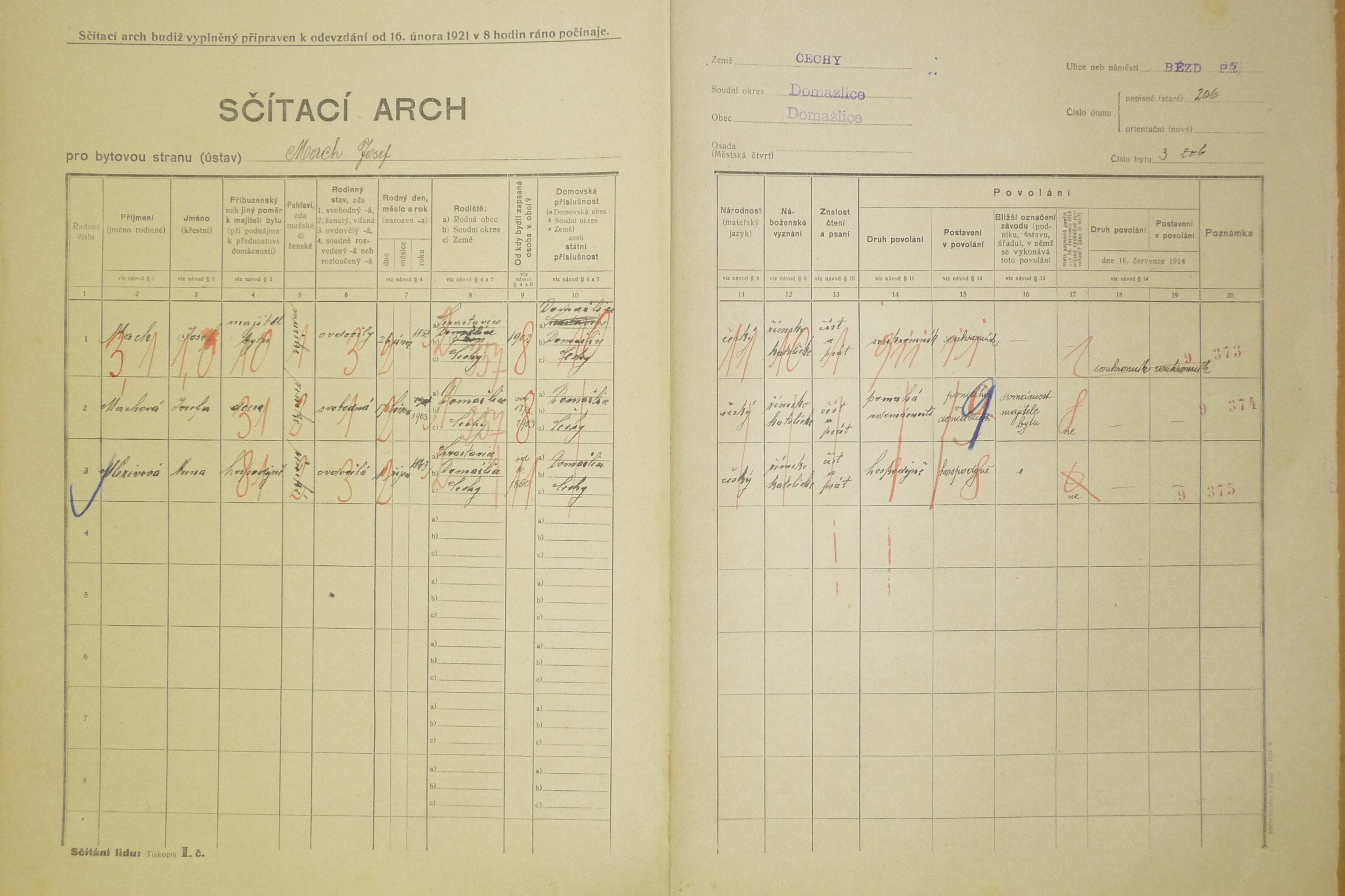 7. soap-do_00592_census-1921-domazlice-bezdekovske-predmesti-cp206_0070