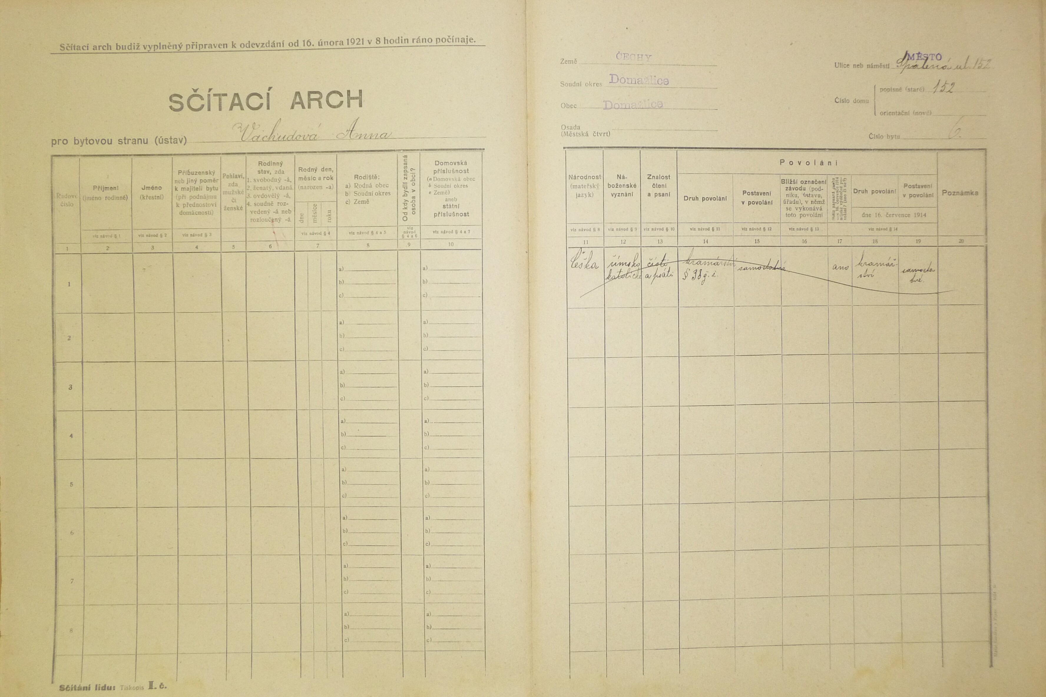 13. soap-do_00592_census-1921-domazlice-mesto-cp152_0130