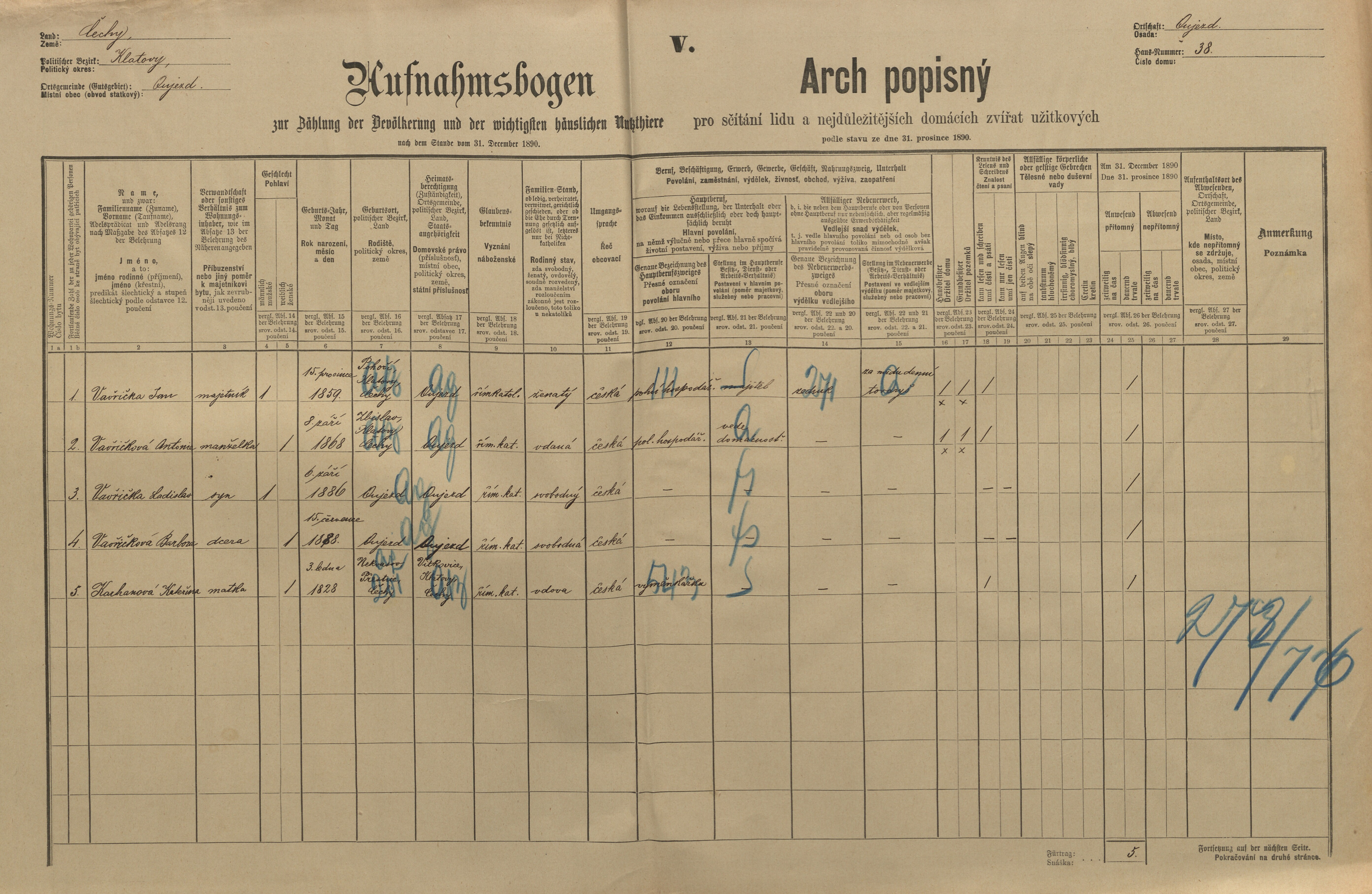 1. soap-kt_01159_census-1890-ujezd-u-planice-cp038_0010