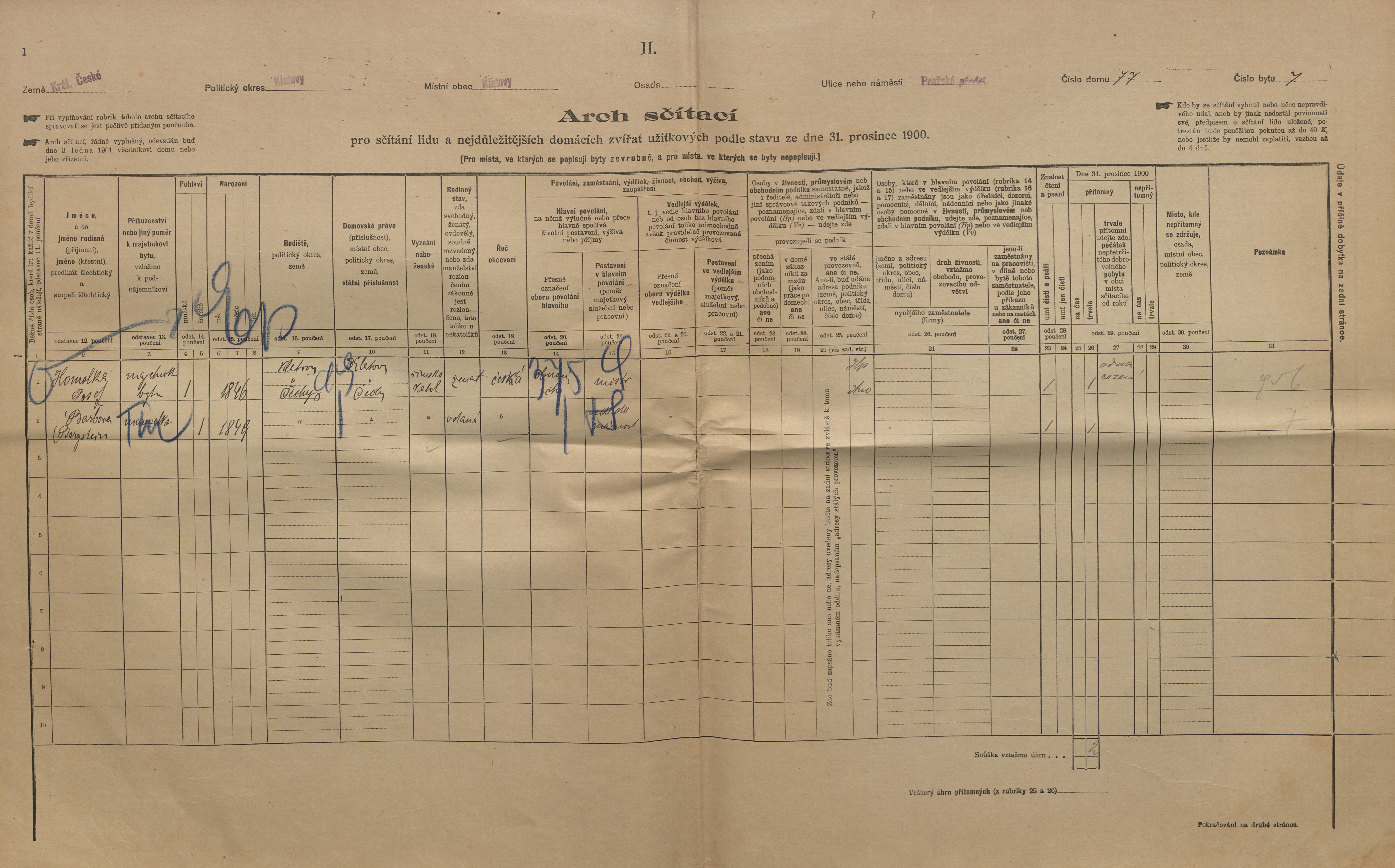 16. soap-kt_01159_census-1900-klatovy-prazske-predmesti-cp077_0160