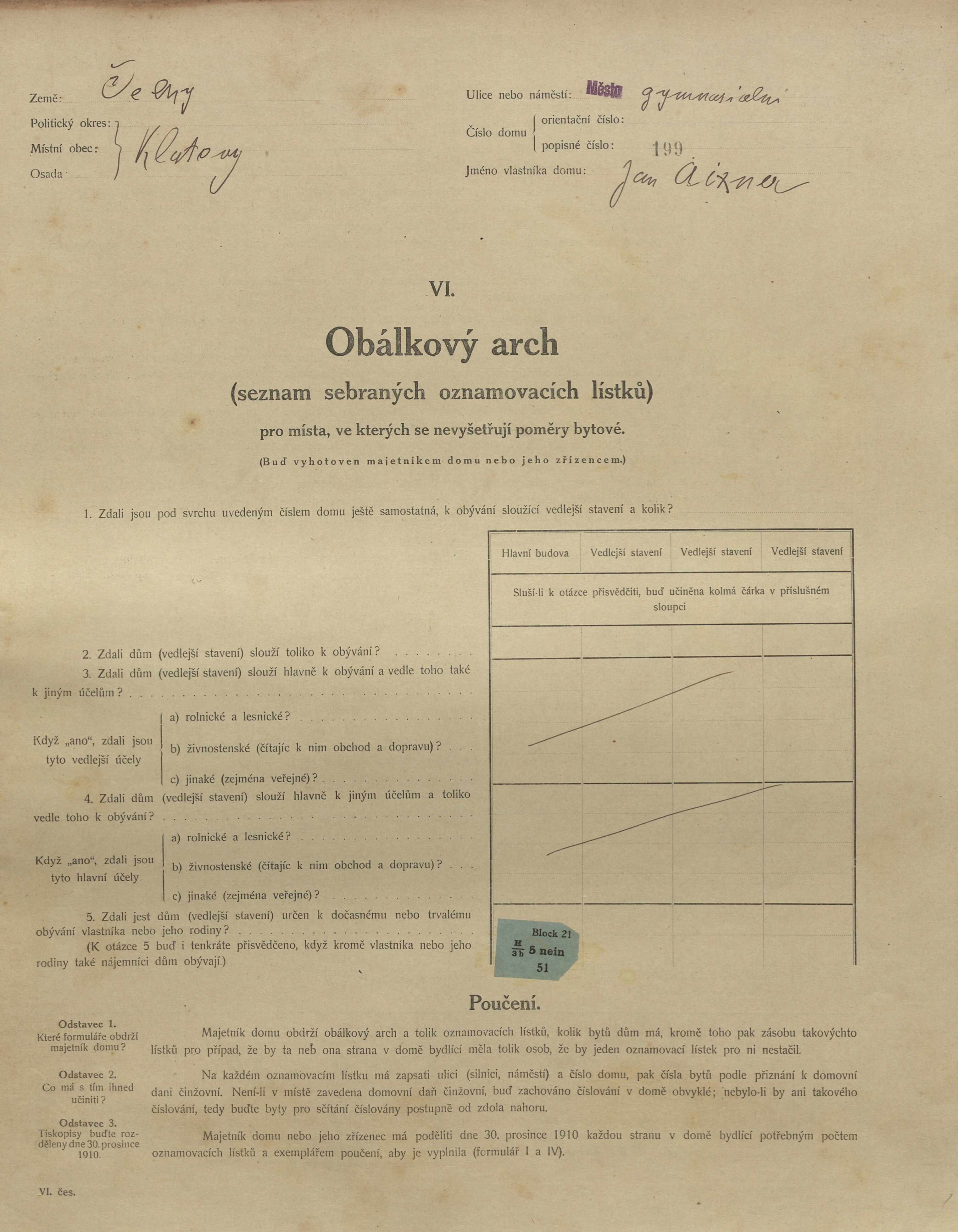 1. soap-kt_01159_census-1910-klatovy-mesto-cp199_0010