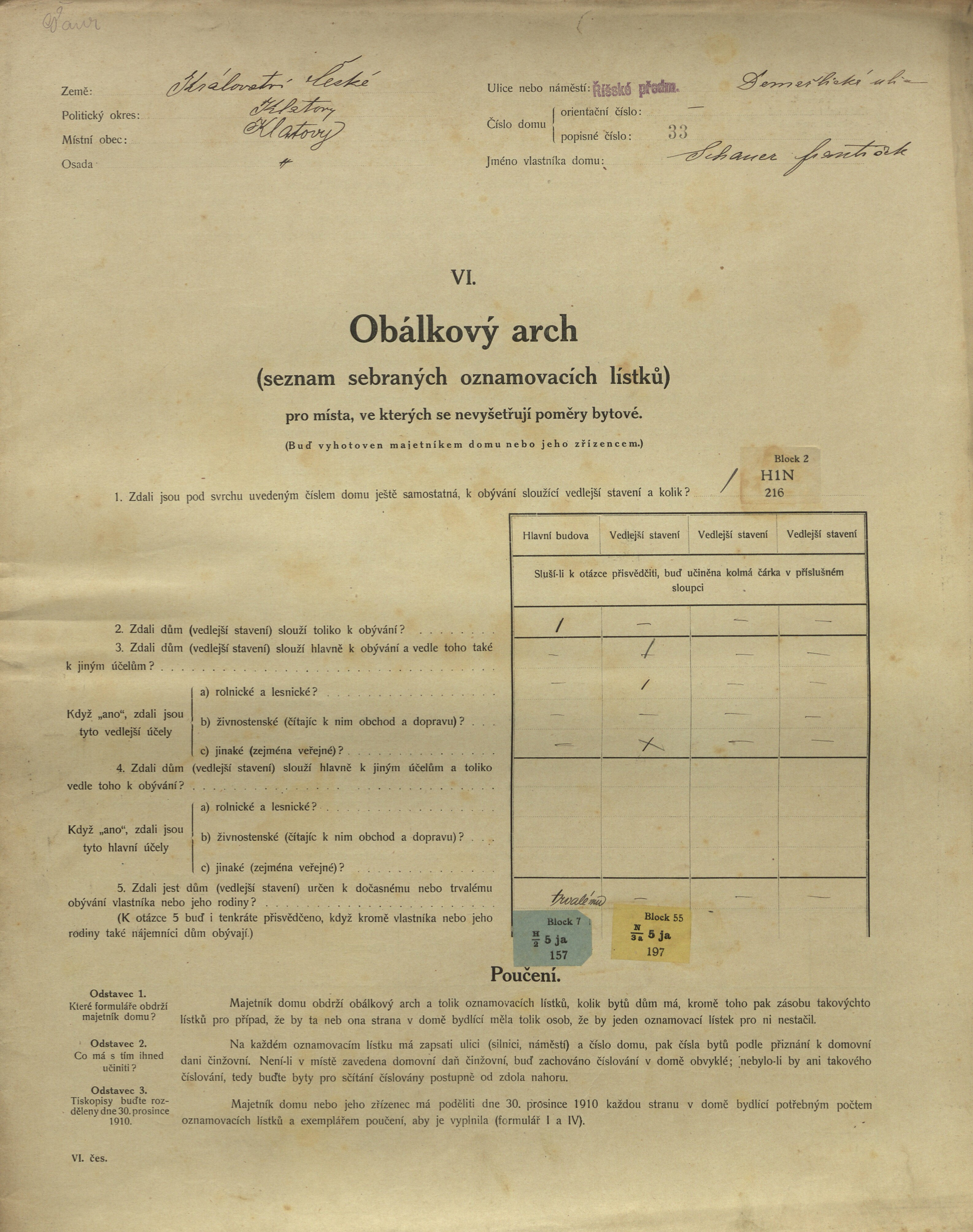 1. soap-kt_01159_census-1910-klatovy-risske-predmesti-cp033_0010