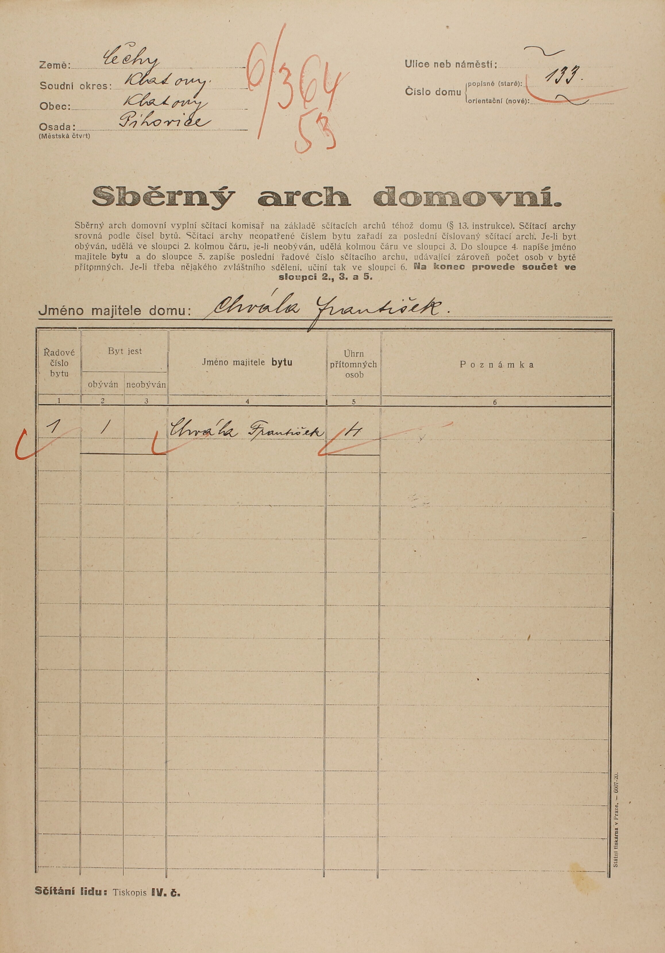 1. soap-kt_01159_census-1921-klatovy-prazske-predmesti-cp133_0010