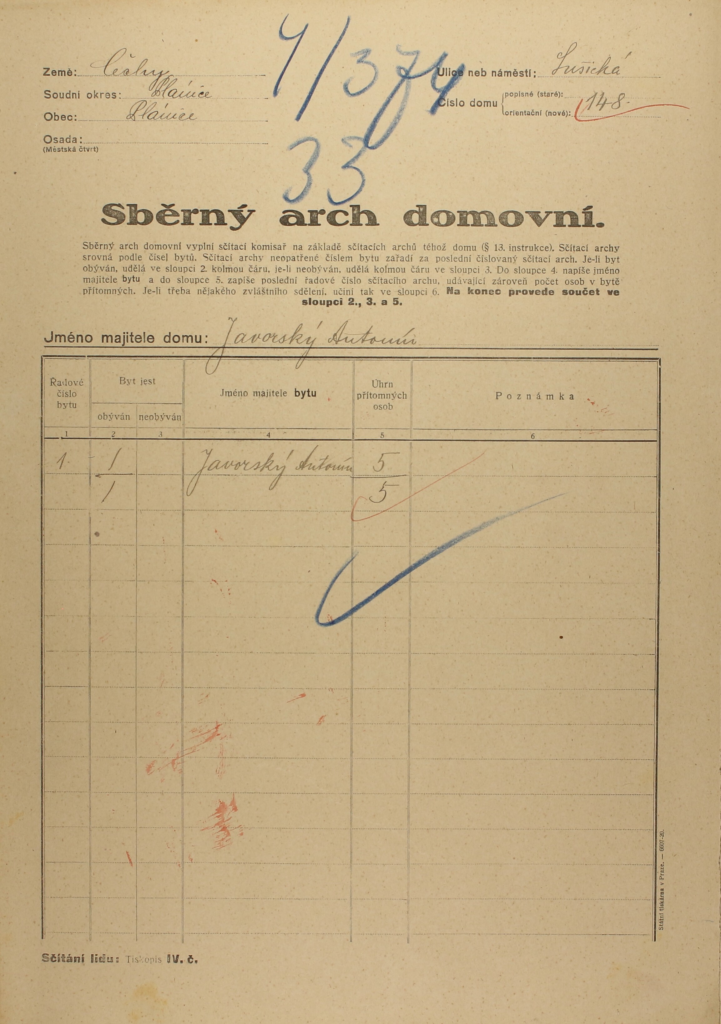 1. soap-kt_01159_census-1921-planice-cp148_0010