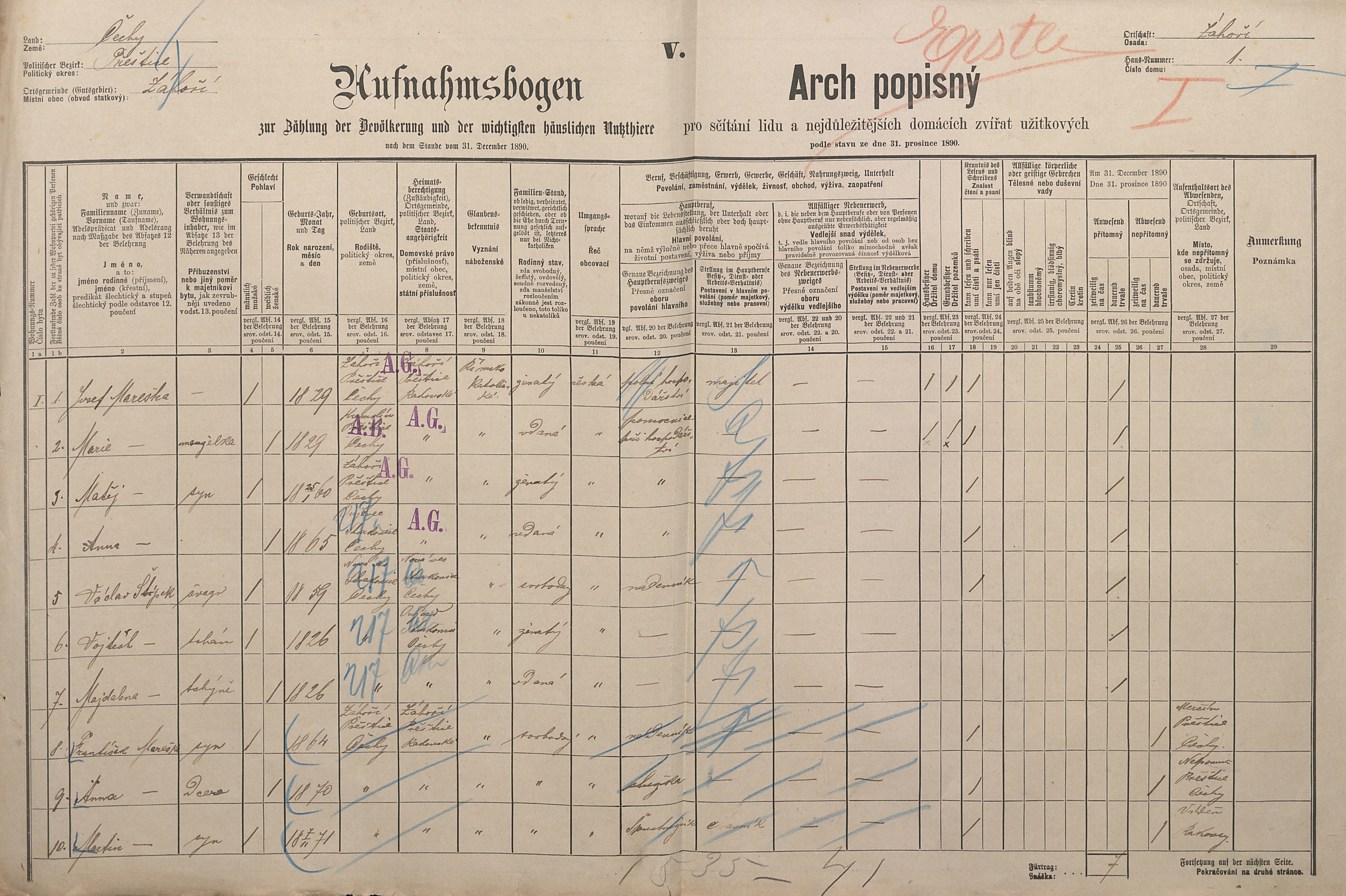 1. soap-pj_00302_census-1890-zahori-cp001_0010