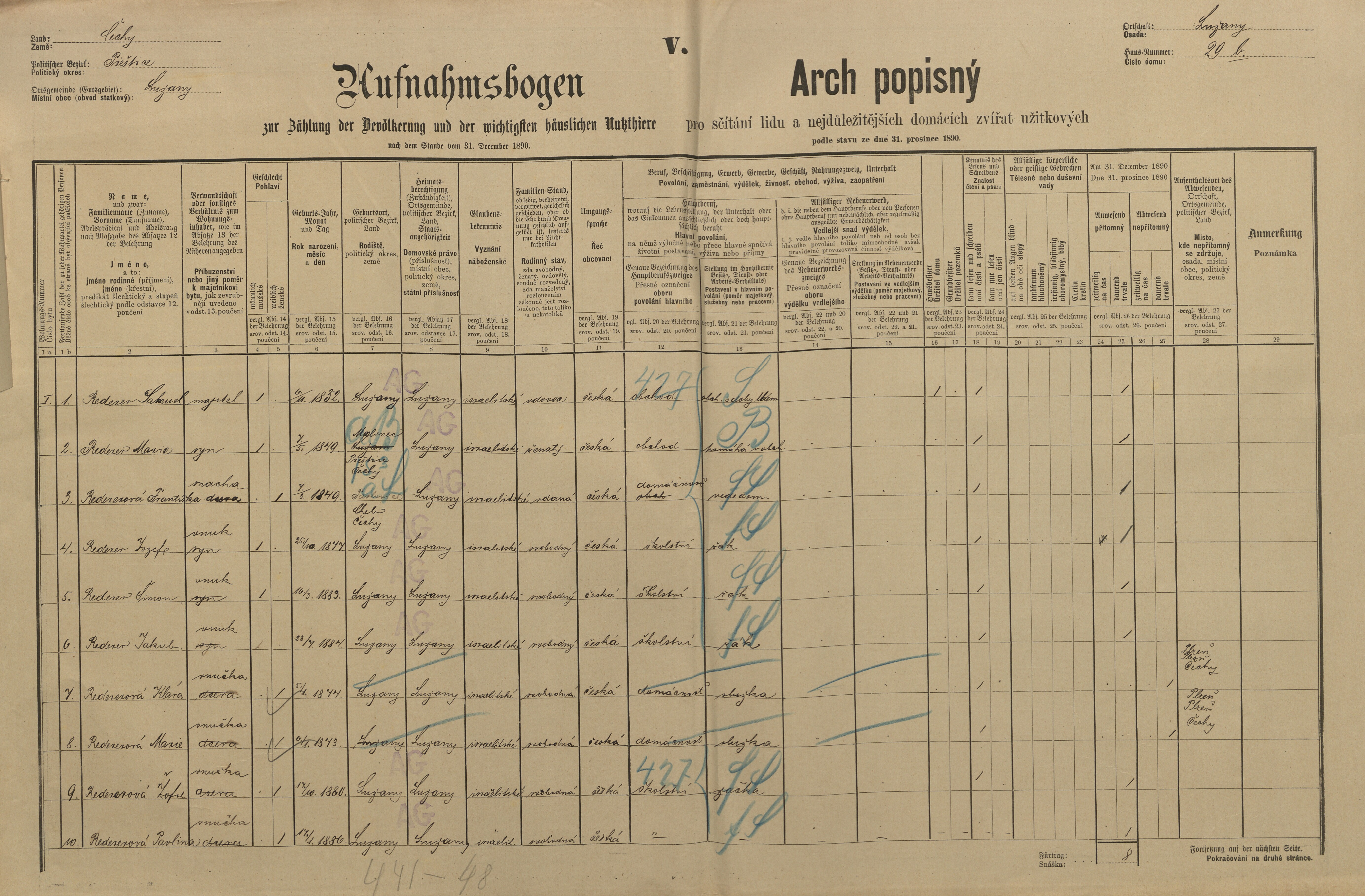 1. soap-pj_00302_census-1890-luzany-cp029b_0010