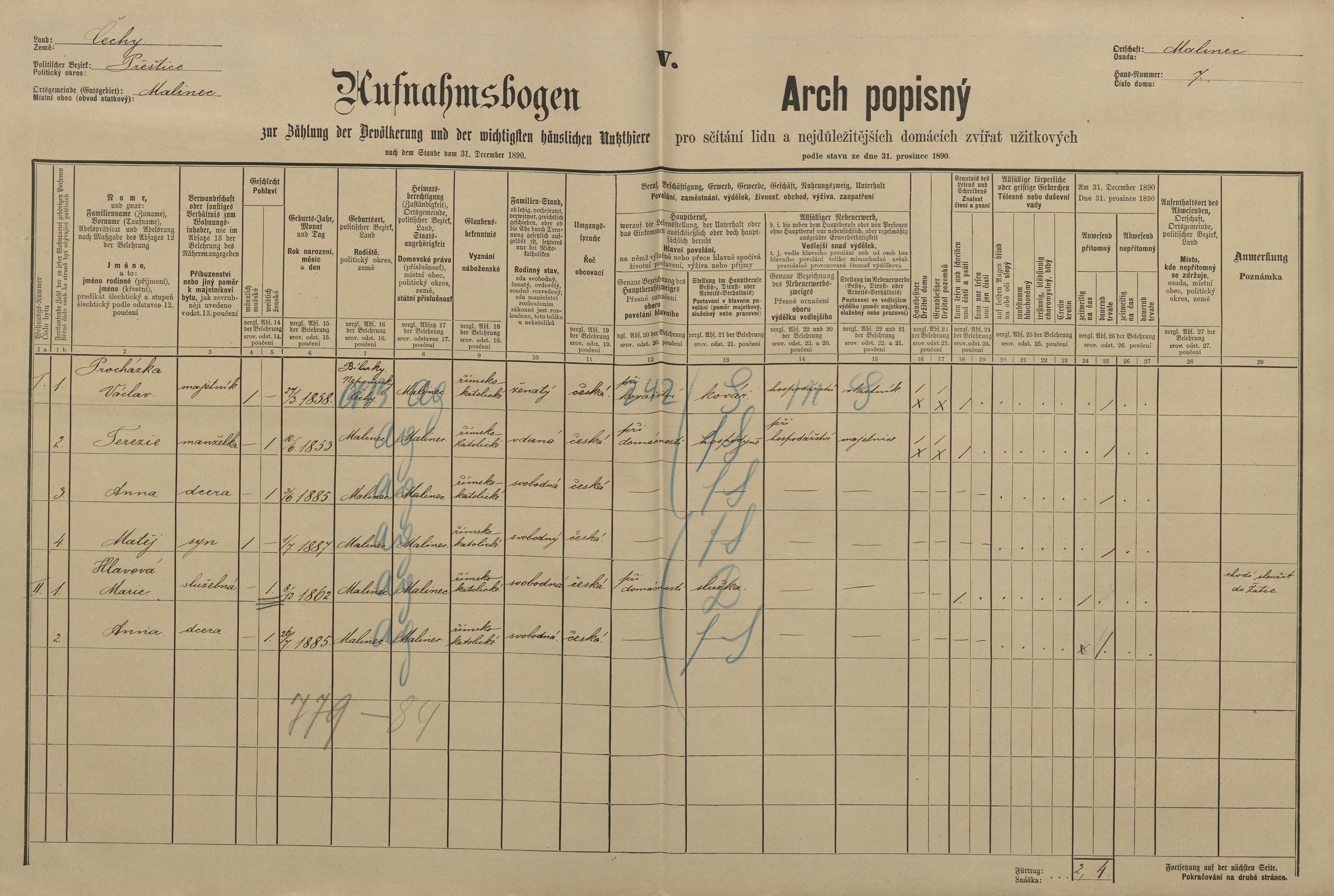 1. soap-pj_00302_census-1890-malinec-cp007_0010