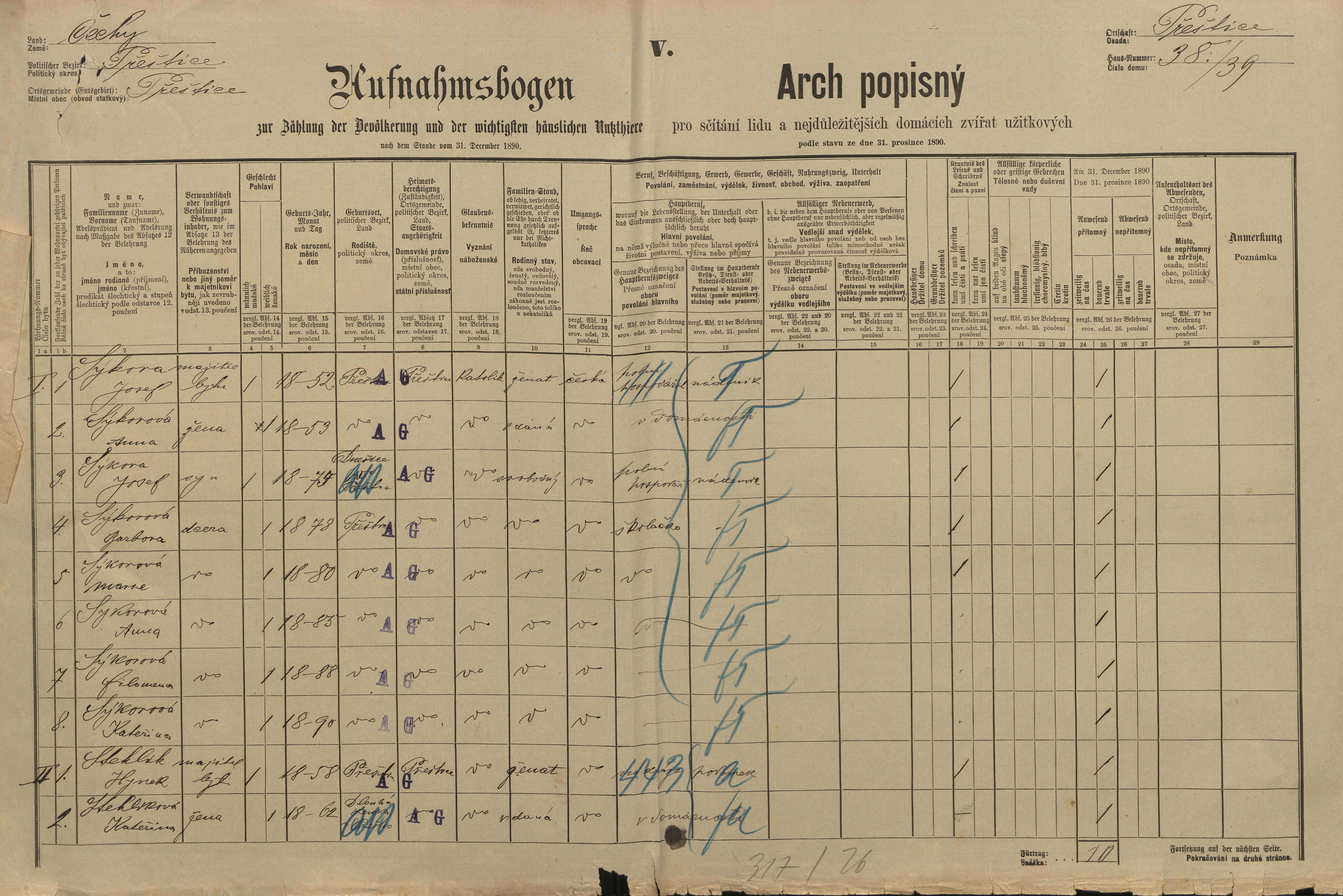 4. soap-pj_00302_census-1890-prestice-cp038-039_0040