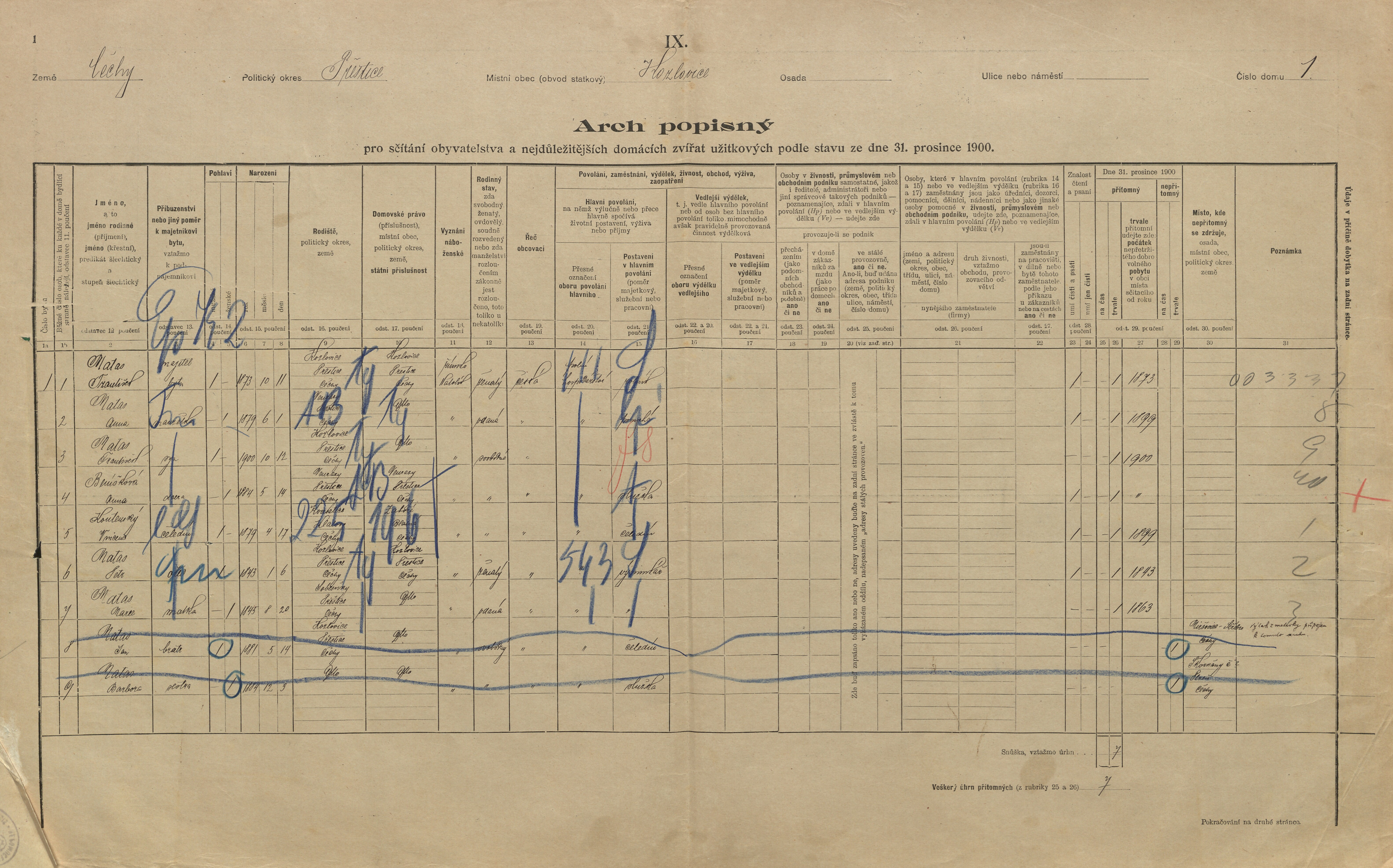 1. soap-pj_00302_census-1900-kozlovice-cp001_0010