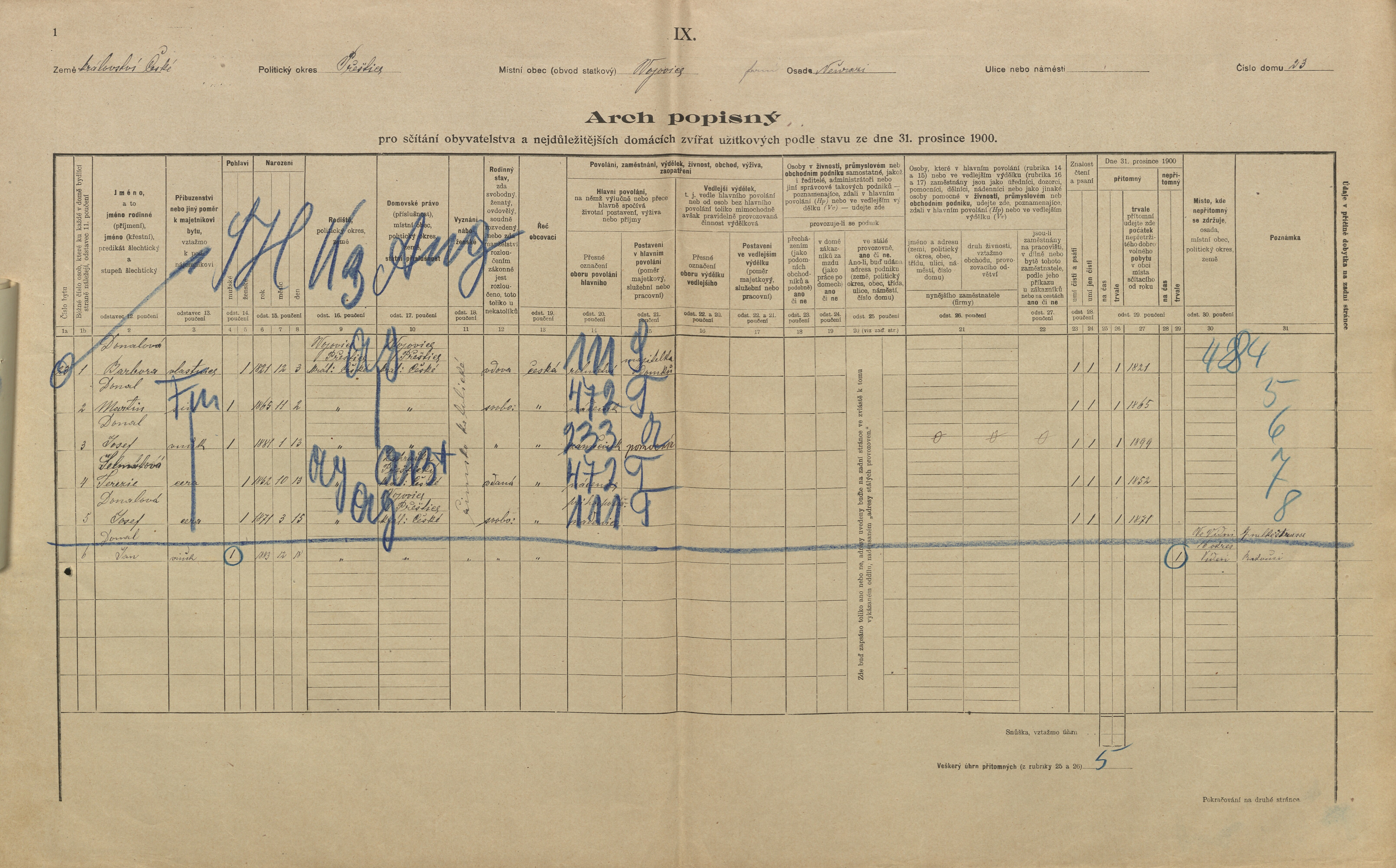 1. soap-pj_00302_census-1900-vojovice-cp023_0010