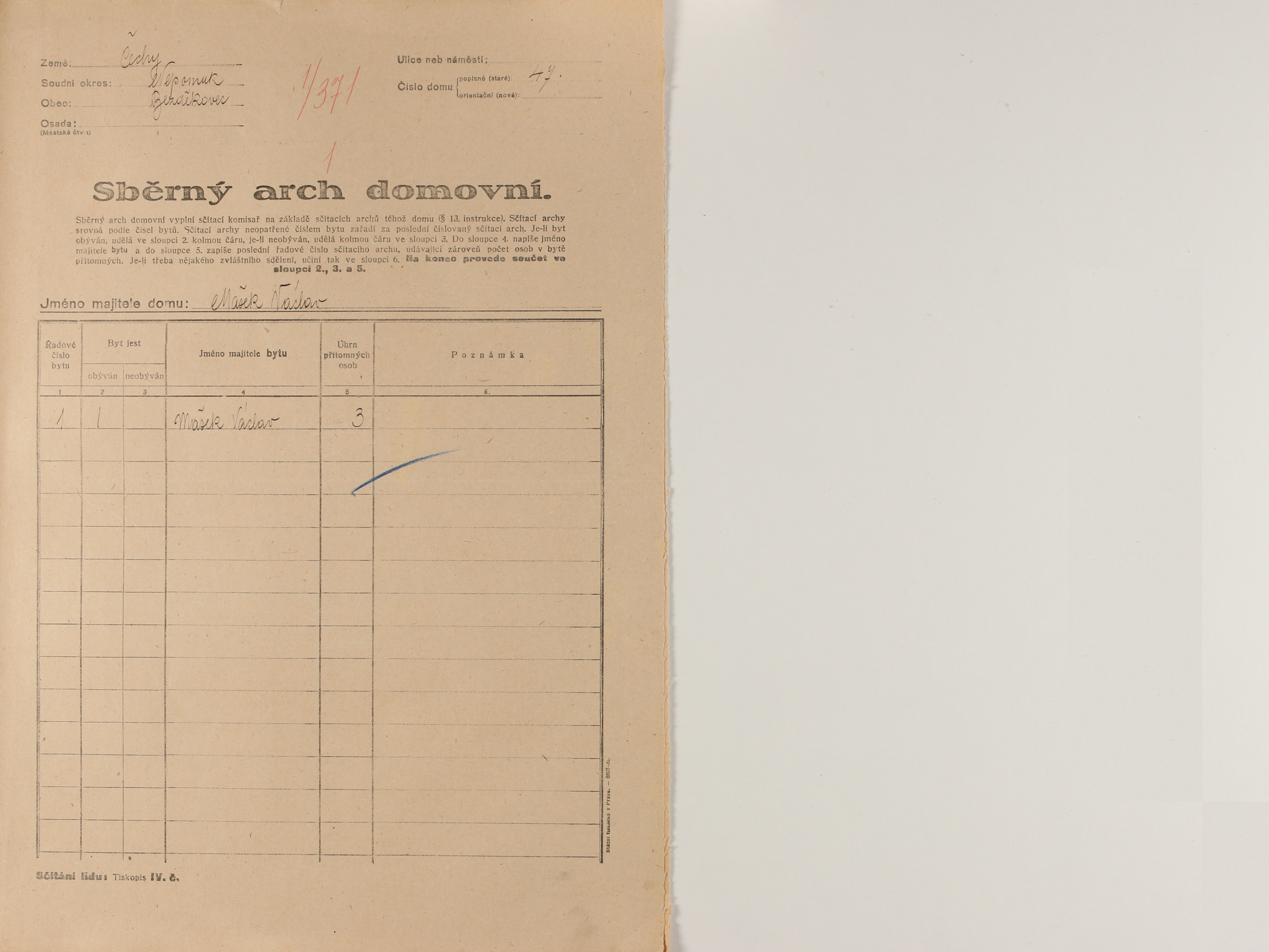 1. soap-pj_00302_census-1921-bezdekovec-cp047_0010