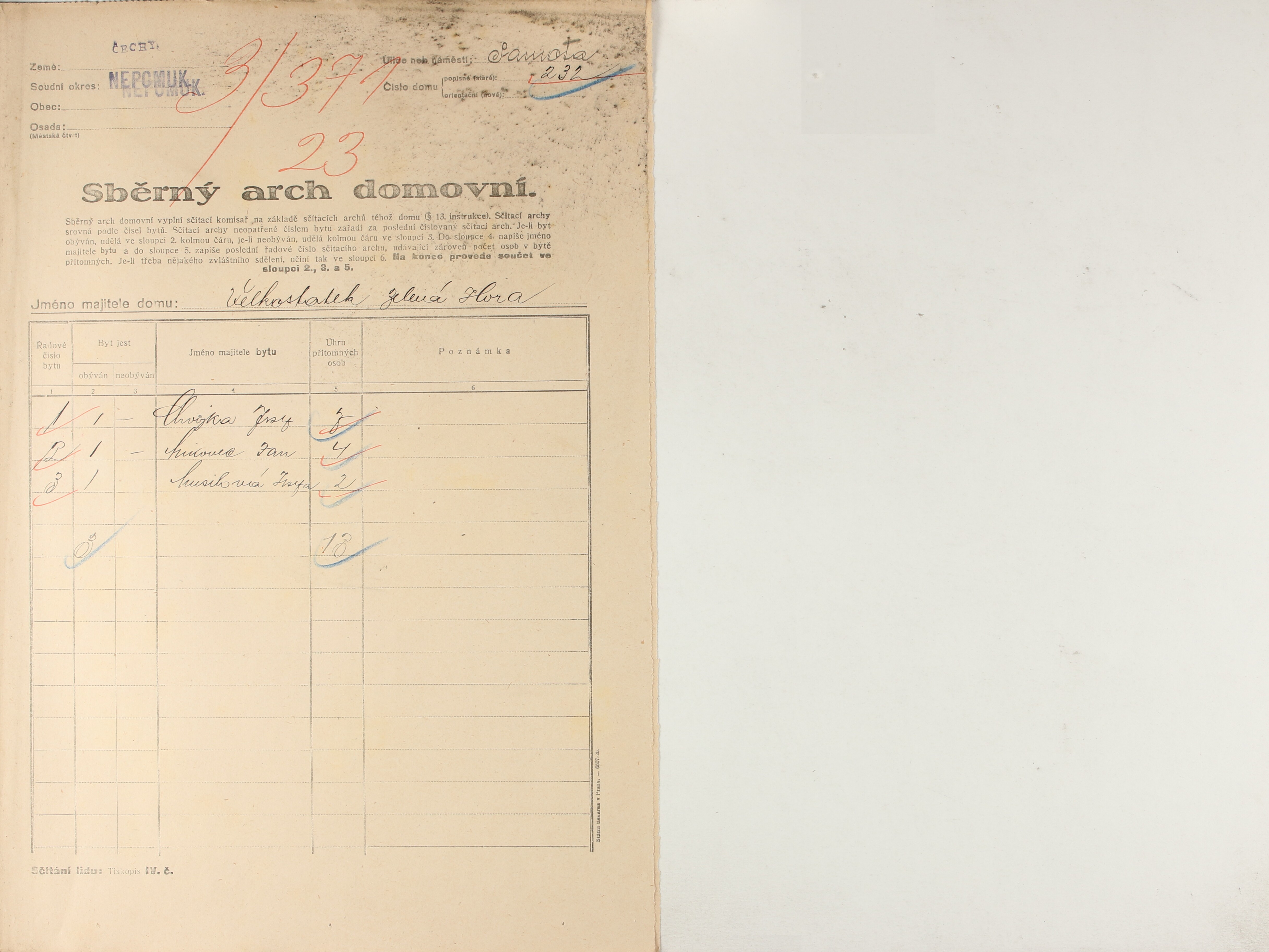 1. soap-pj_00302_census-1921-nepomuk-cp232_0010