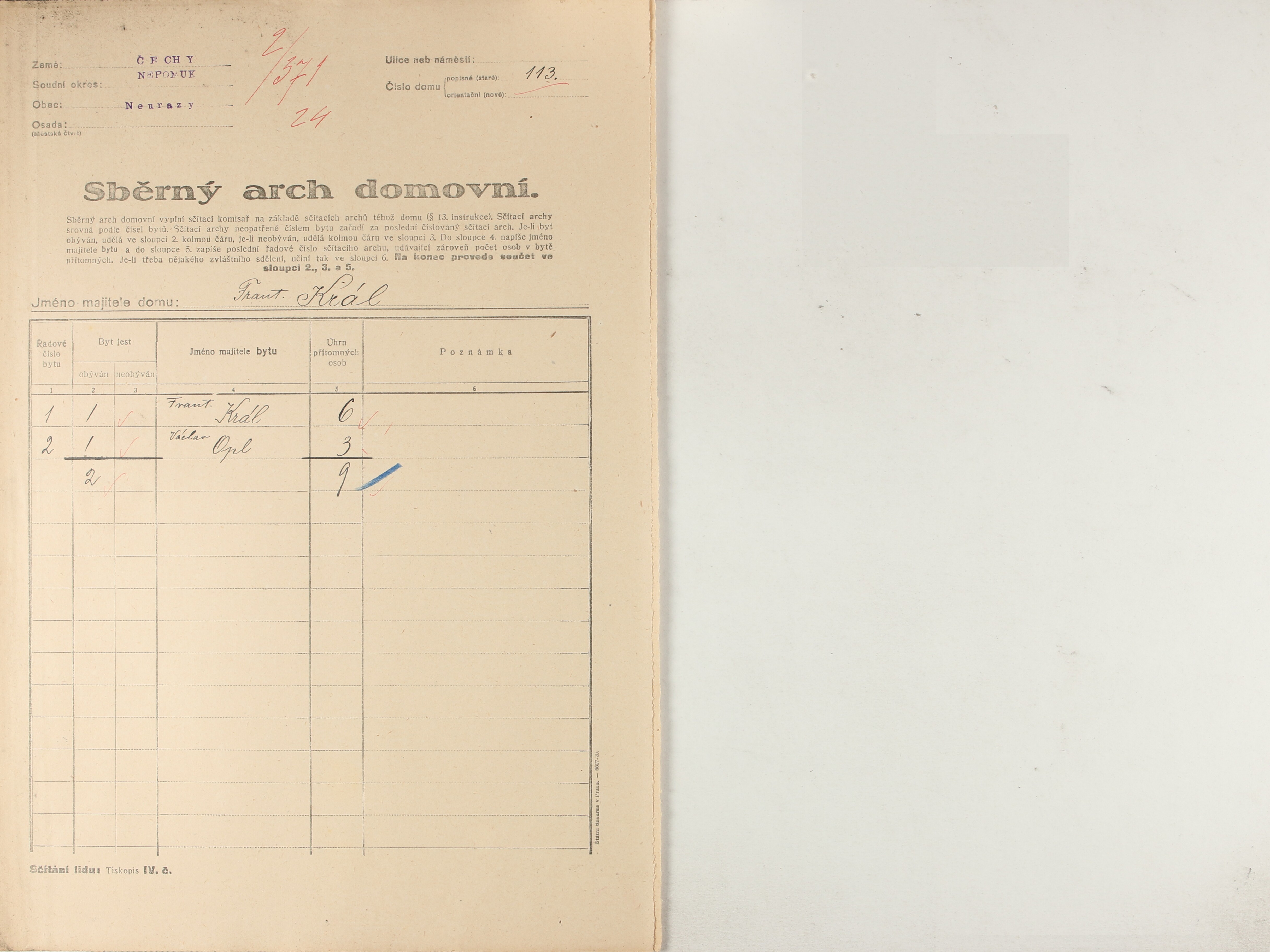 1. soap-pj_00302_census-1921-neurazy-cp113_0010