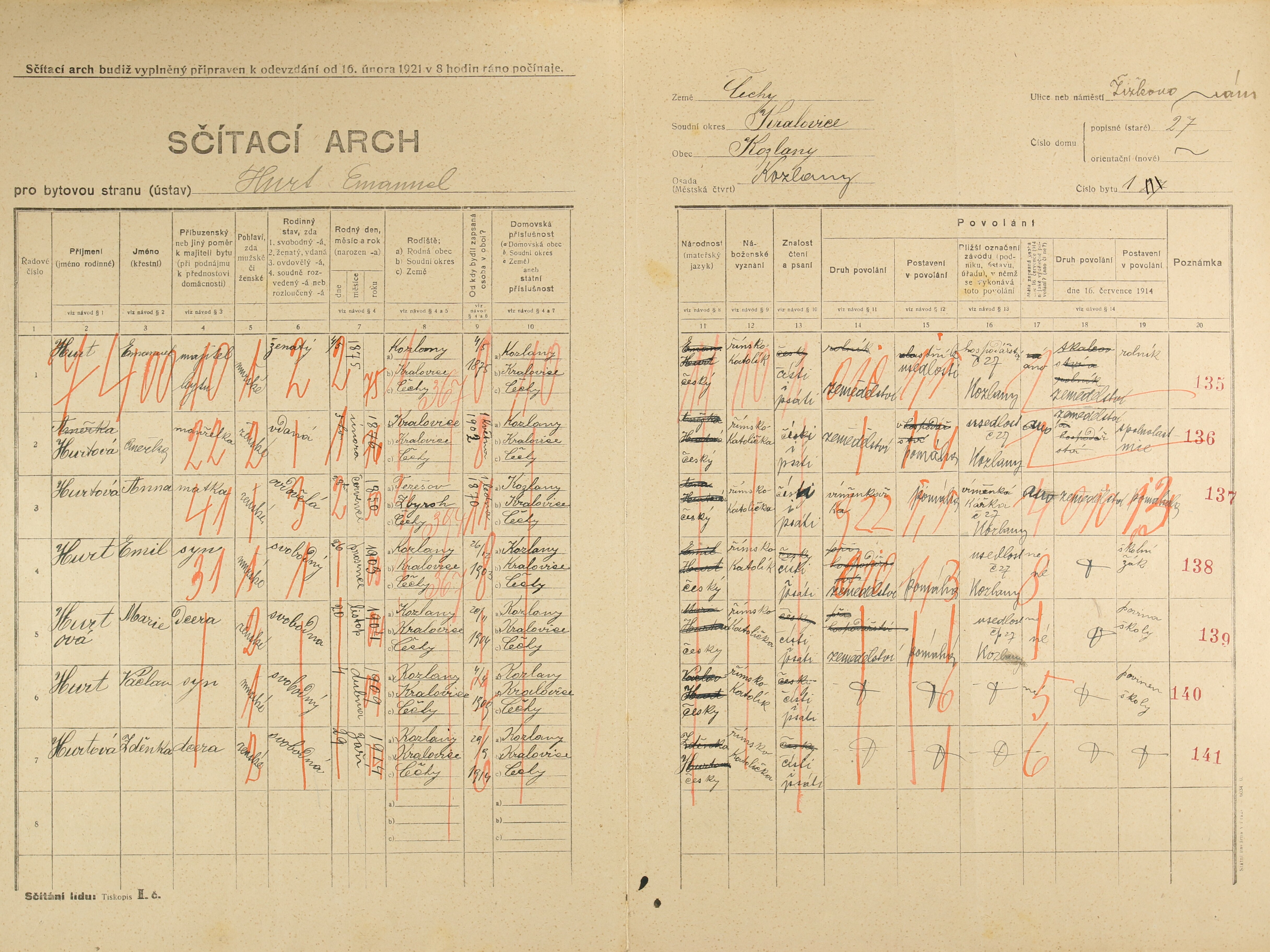 2. soap-ps_00423_census-1921-kozlany-cp027_0020