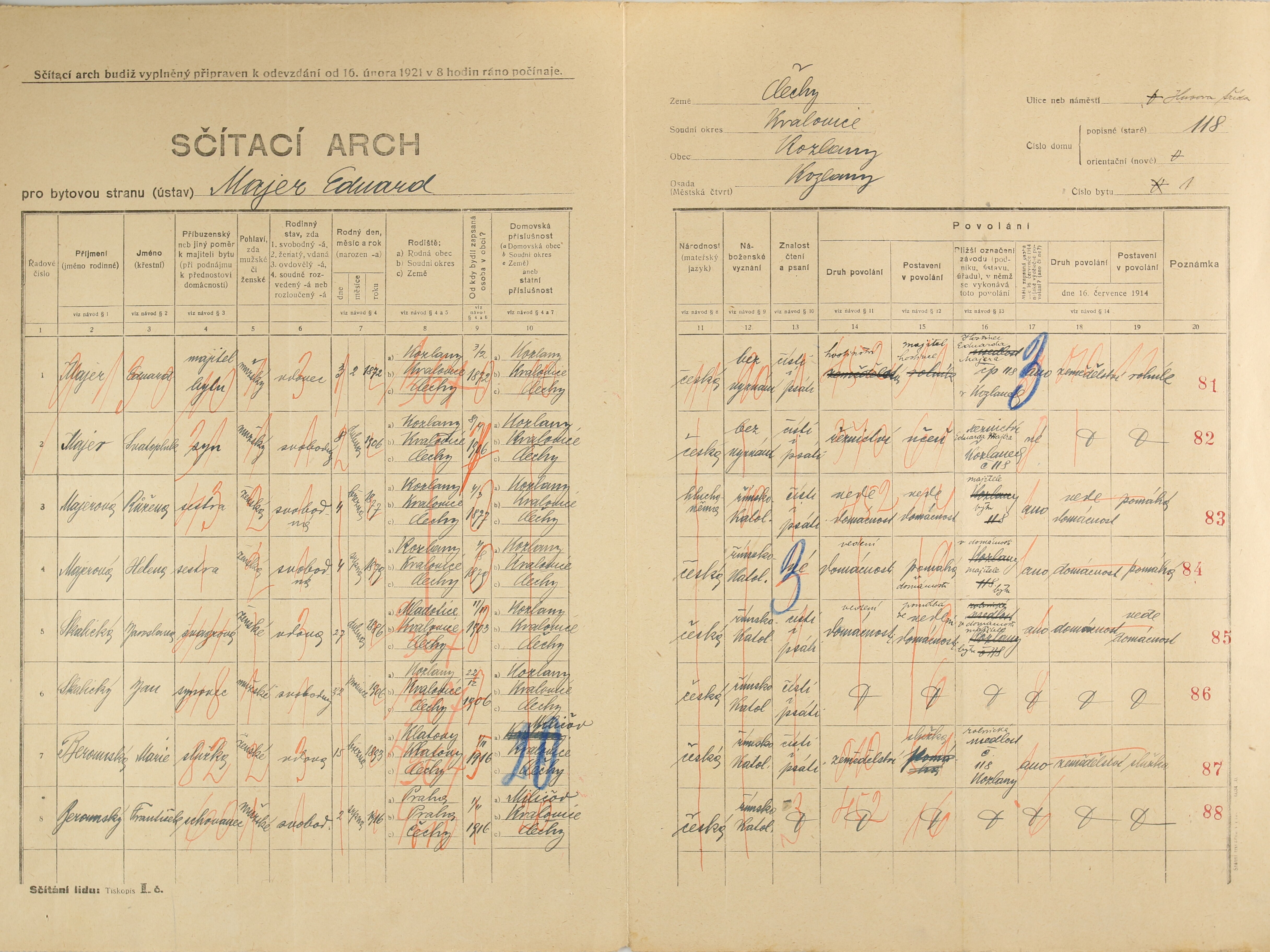 2. soap-ps_00423_census-1921-kozlany-cp118_0020