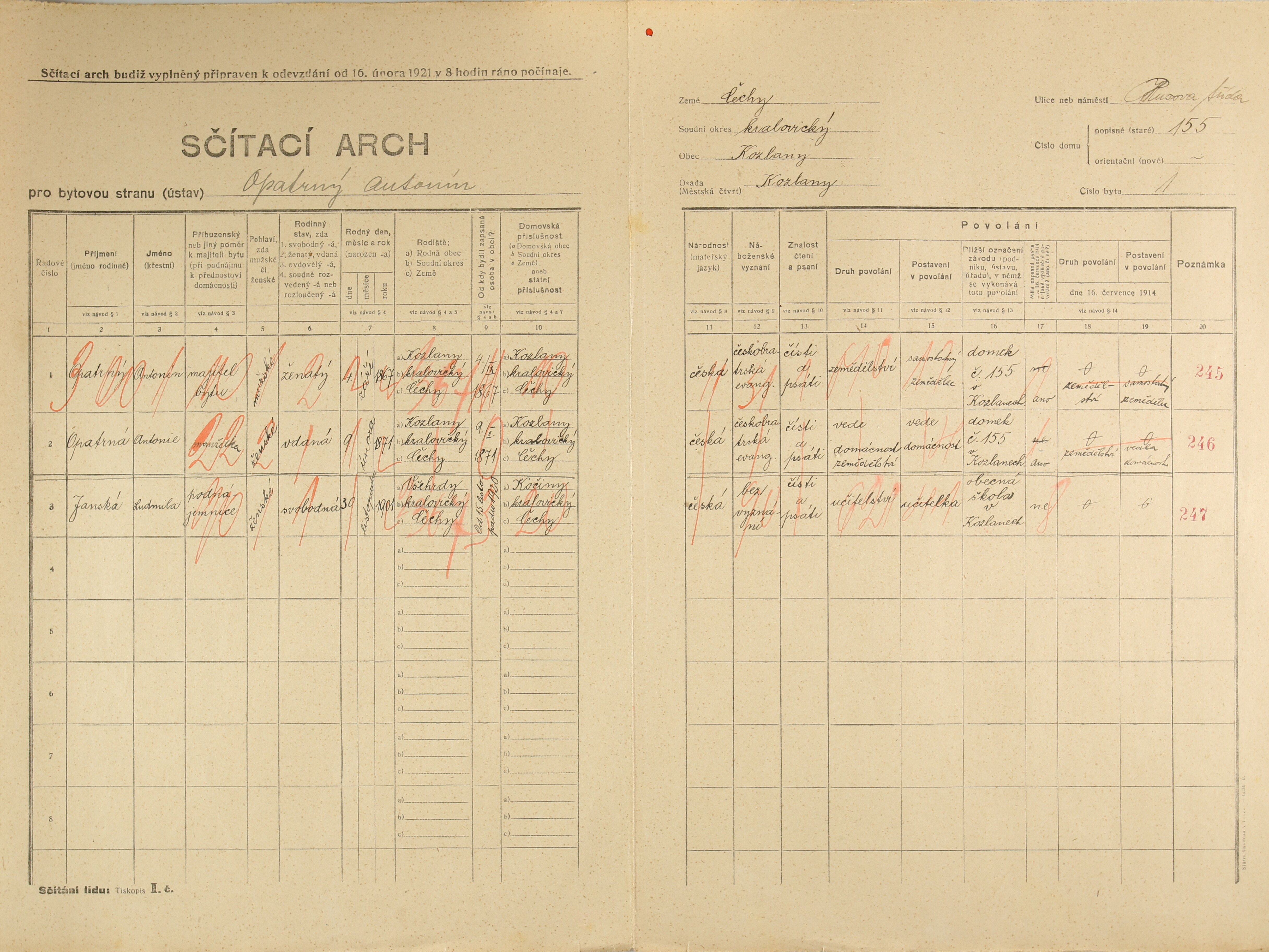 2. soap-ps_00423_census-1921-kozlany-cp155_0020