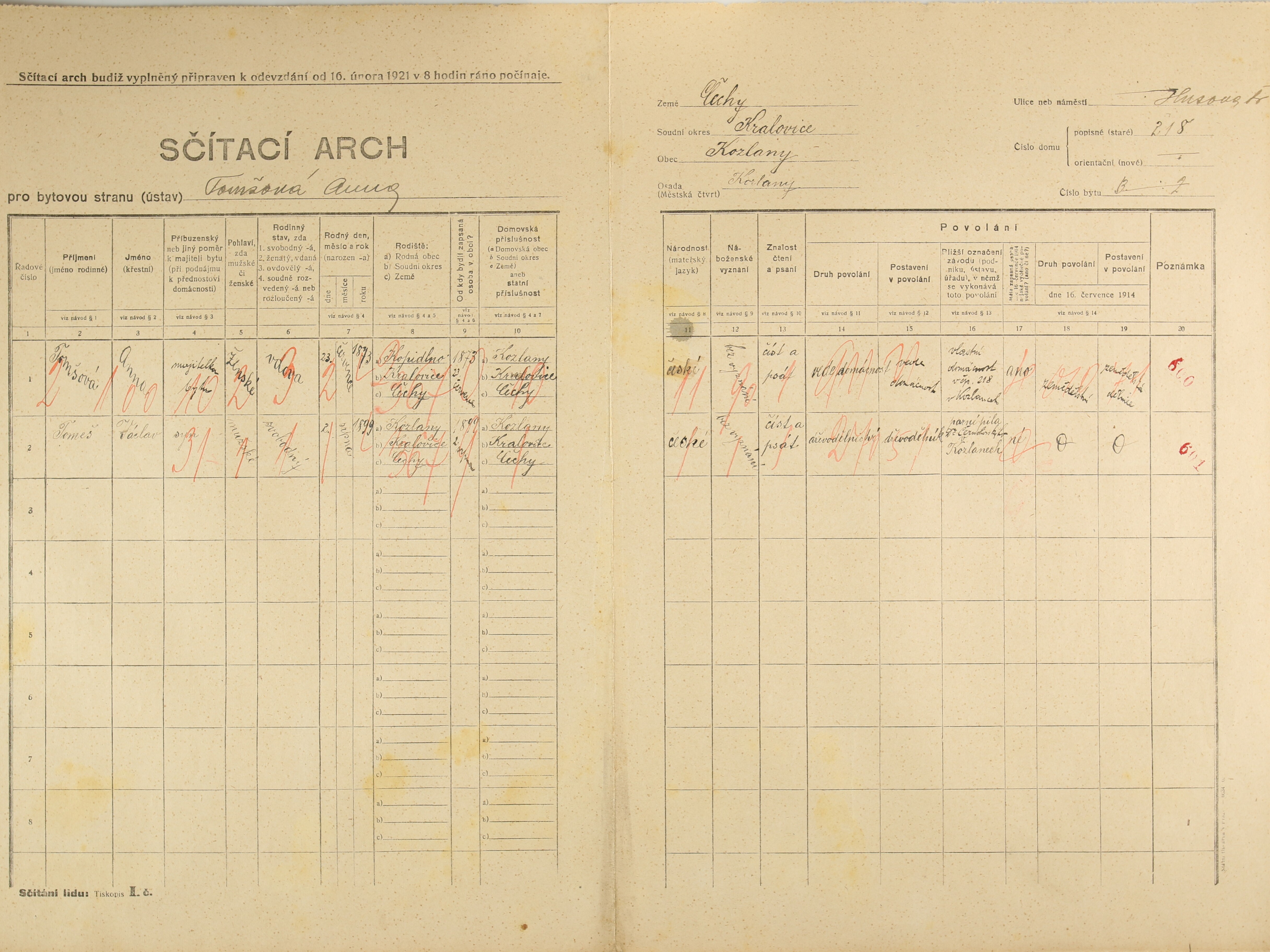 4. soap-ps_00423_census-1921-kozlany-cp218_0040