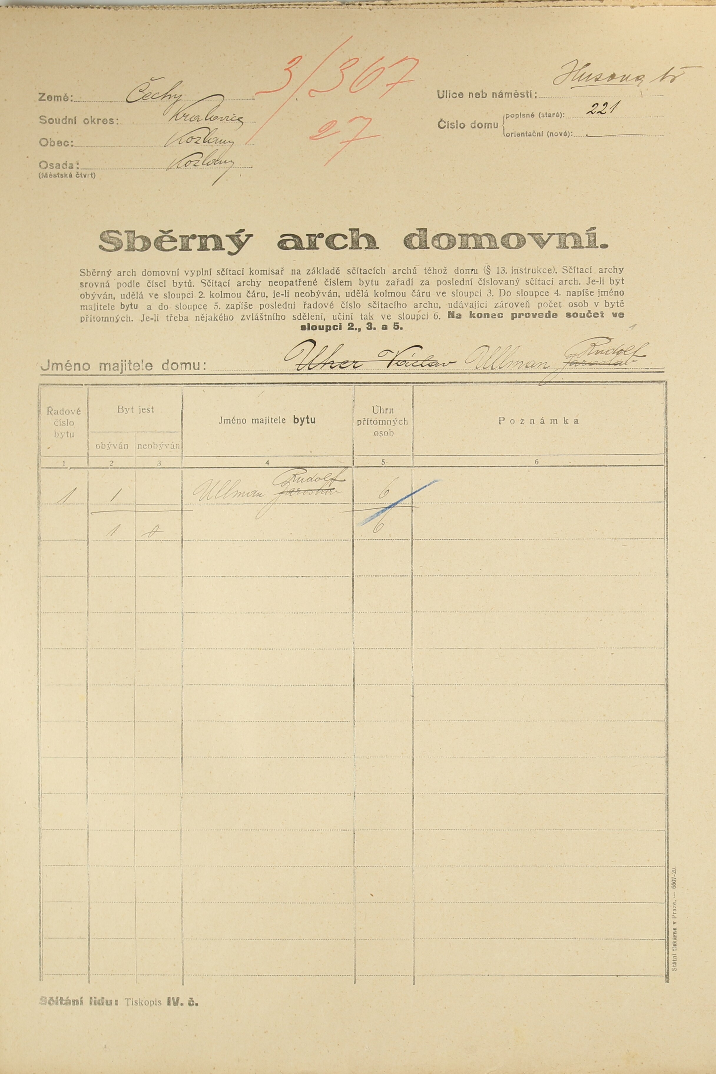 1. soap-ps_00423_census-1921-kozlany-cp221_0010