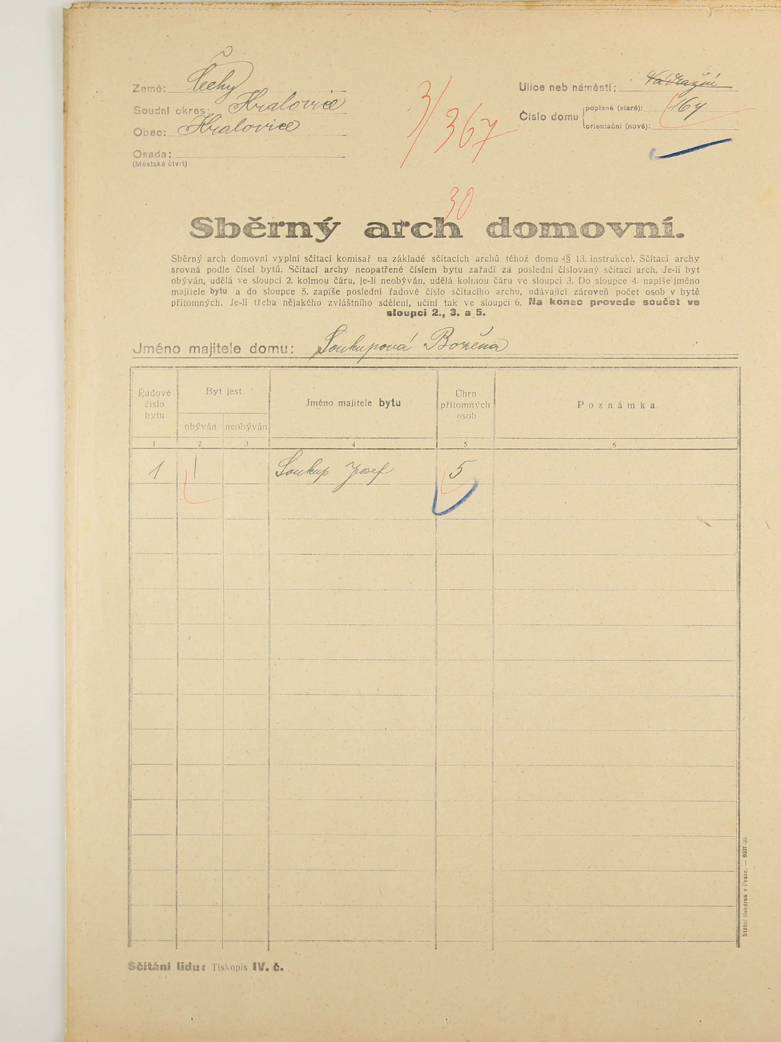 1. soap-ps_00423_census-1921-kralovice-cp164_0010