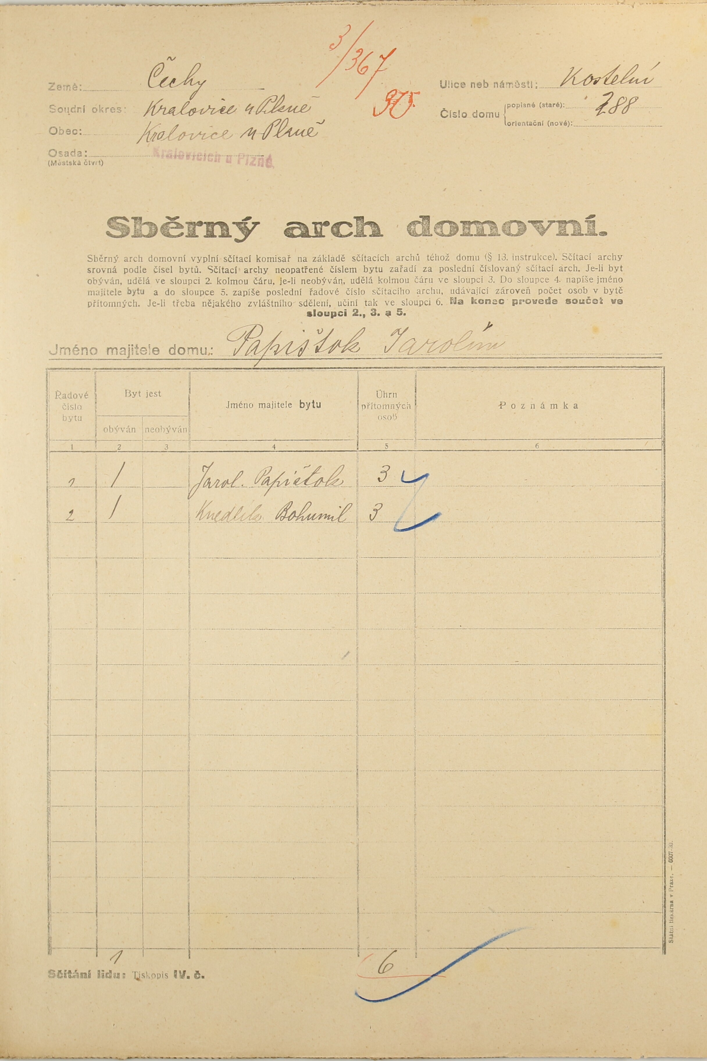 1. soap-ps_00423_census-1921-kralovice-cp288_0010