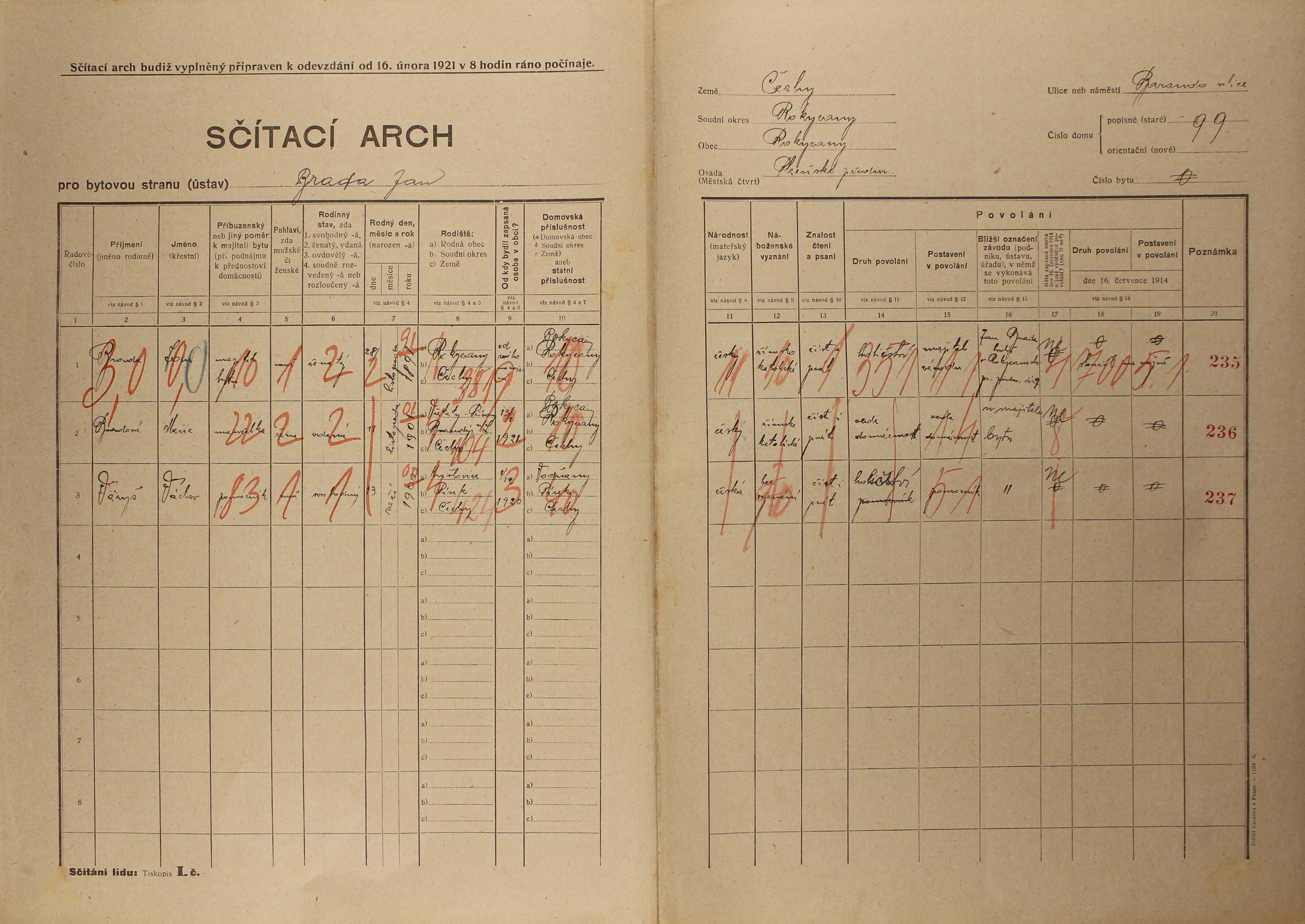 6. soap-ro_00002_census-1921-rokycany-plzenske-predmesti-cp099_0060