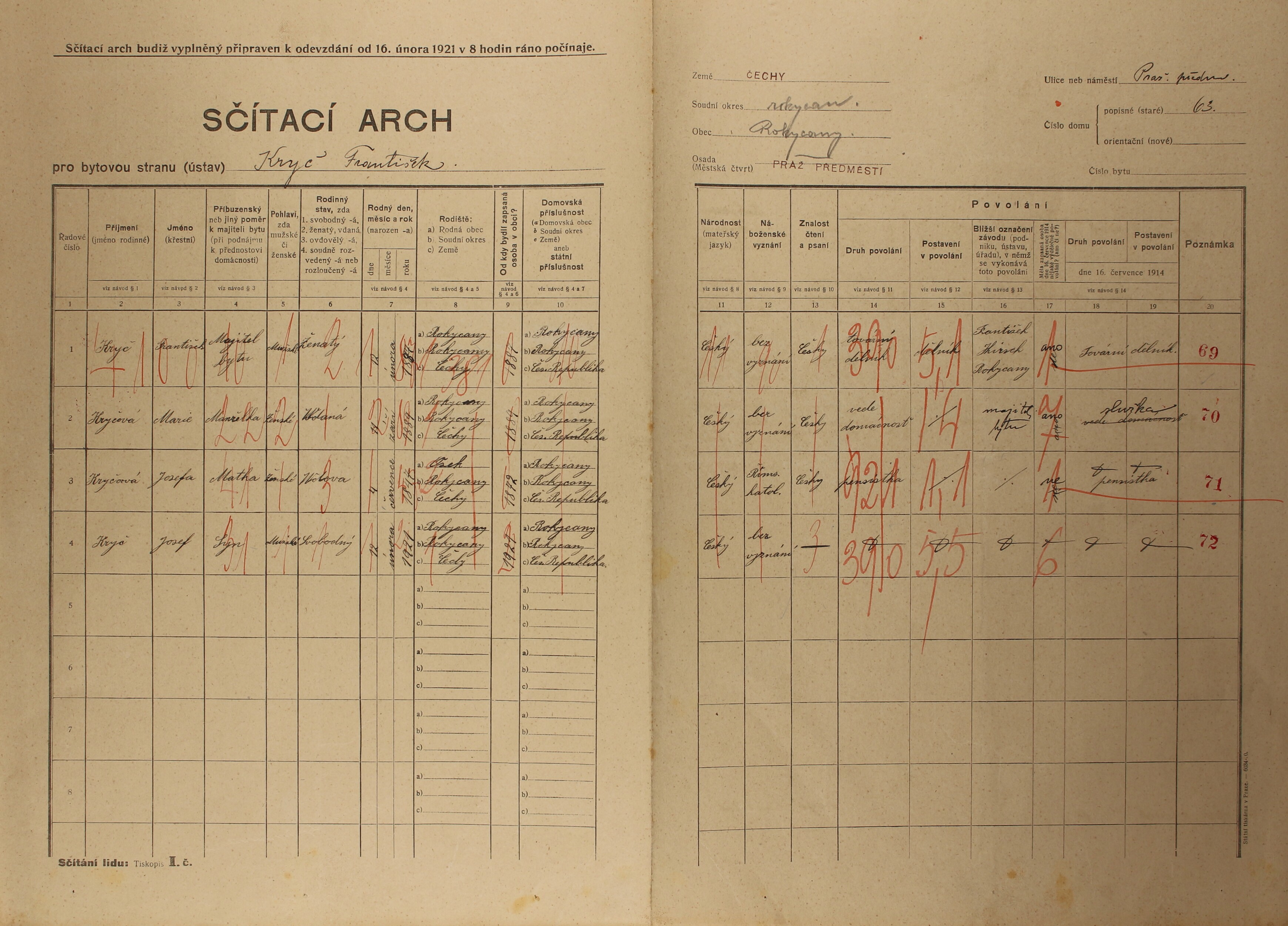 8. soap-ro_00002_census-1921-rokycany-prazske-predmesti-cp063_0080