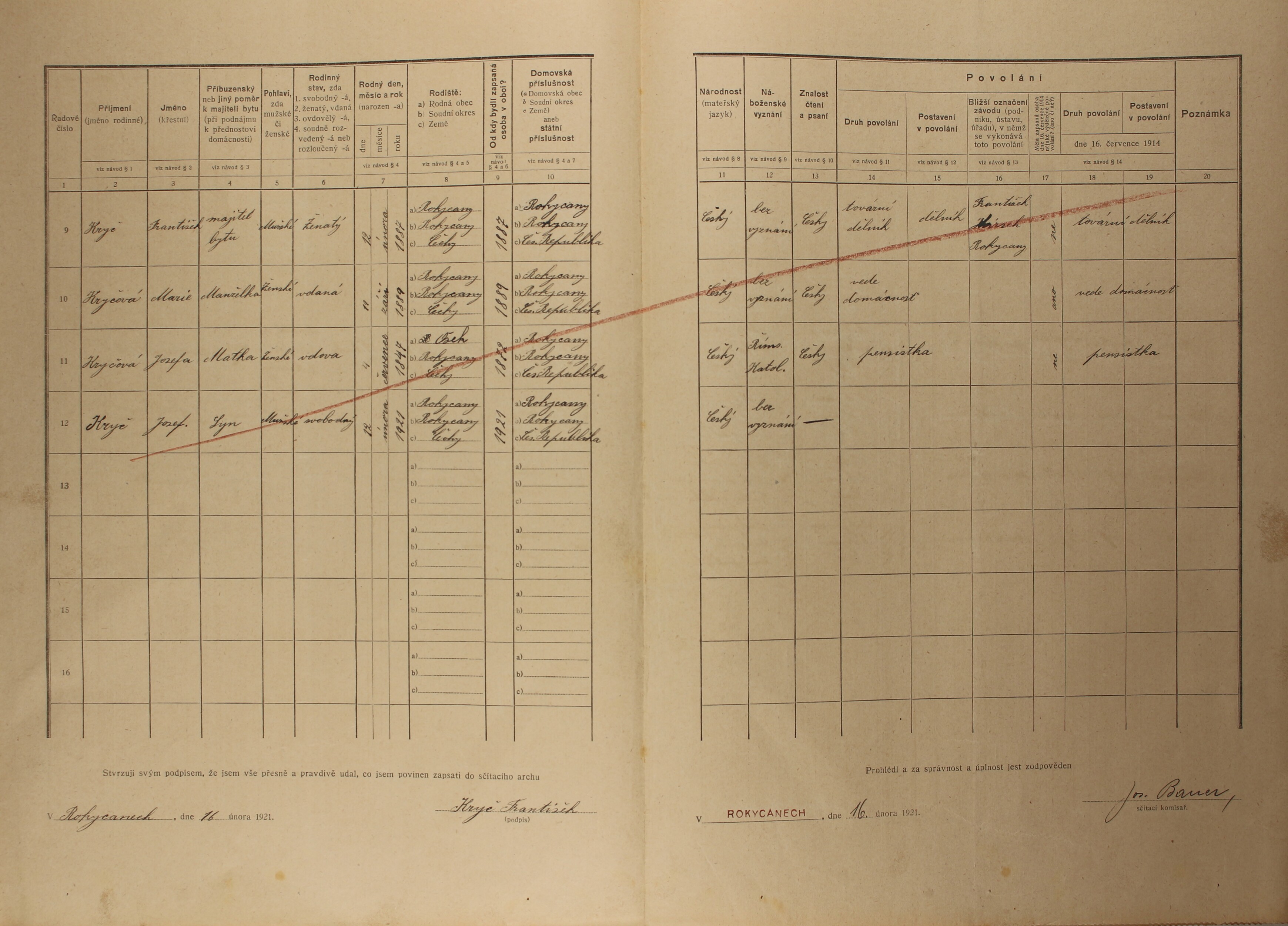 9. soap-ro_00002_census-1921-rokycany-prazske-predmesti-cp063_0090