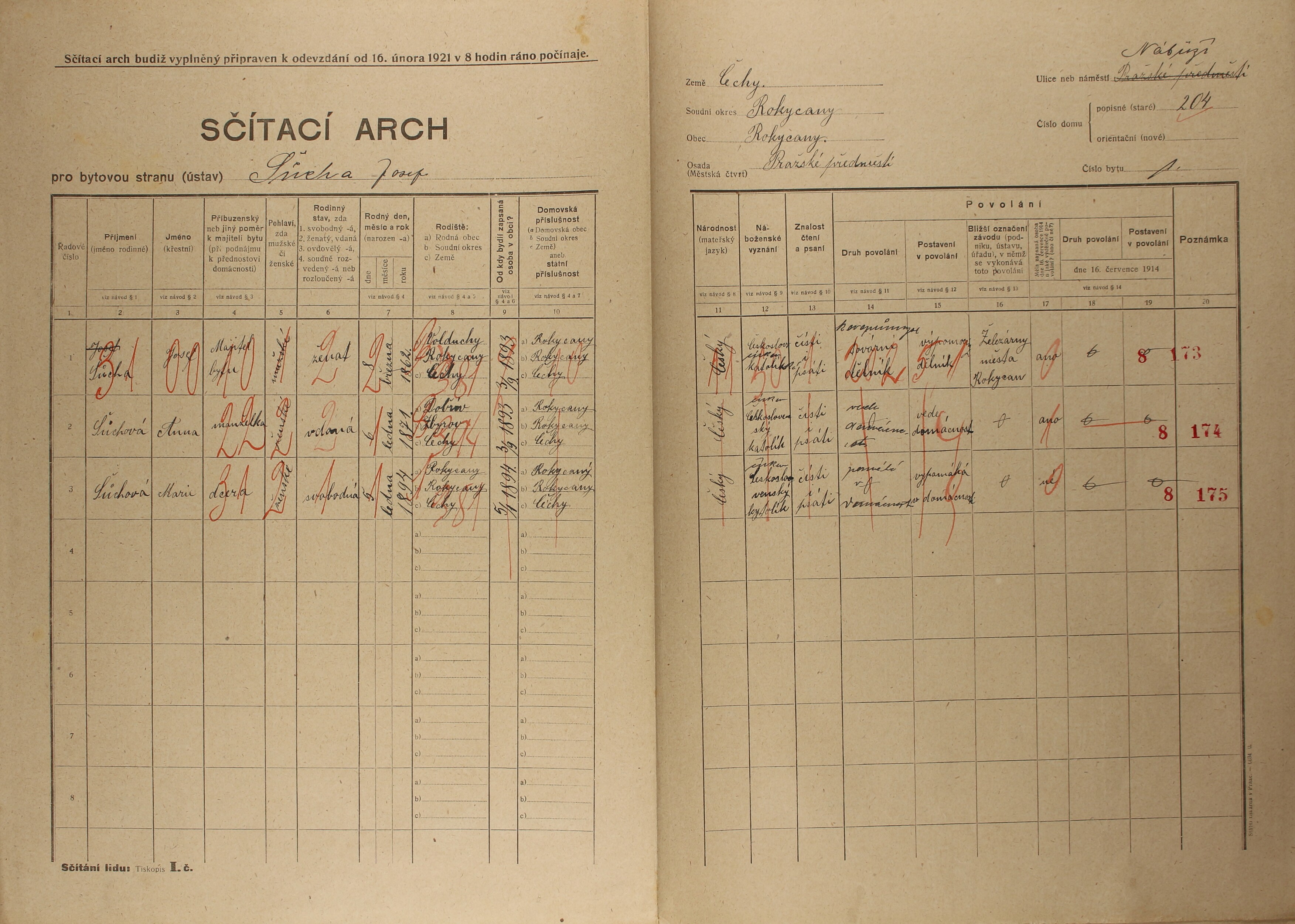 2. soap-ro_00002_census-1921-rokycany-prazske-predmesti-cp204_0020