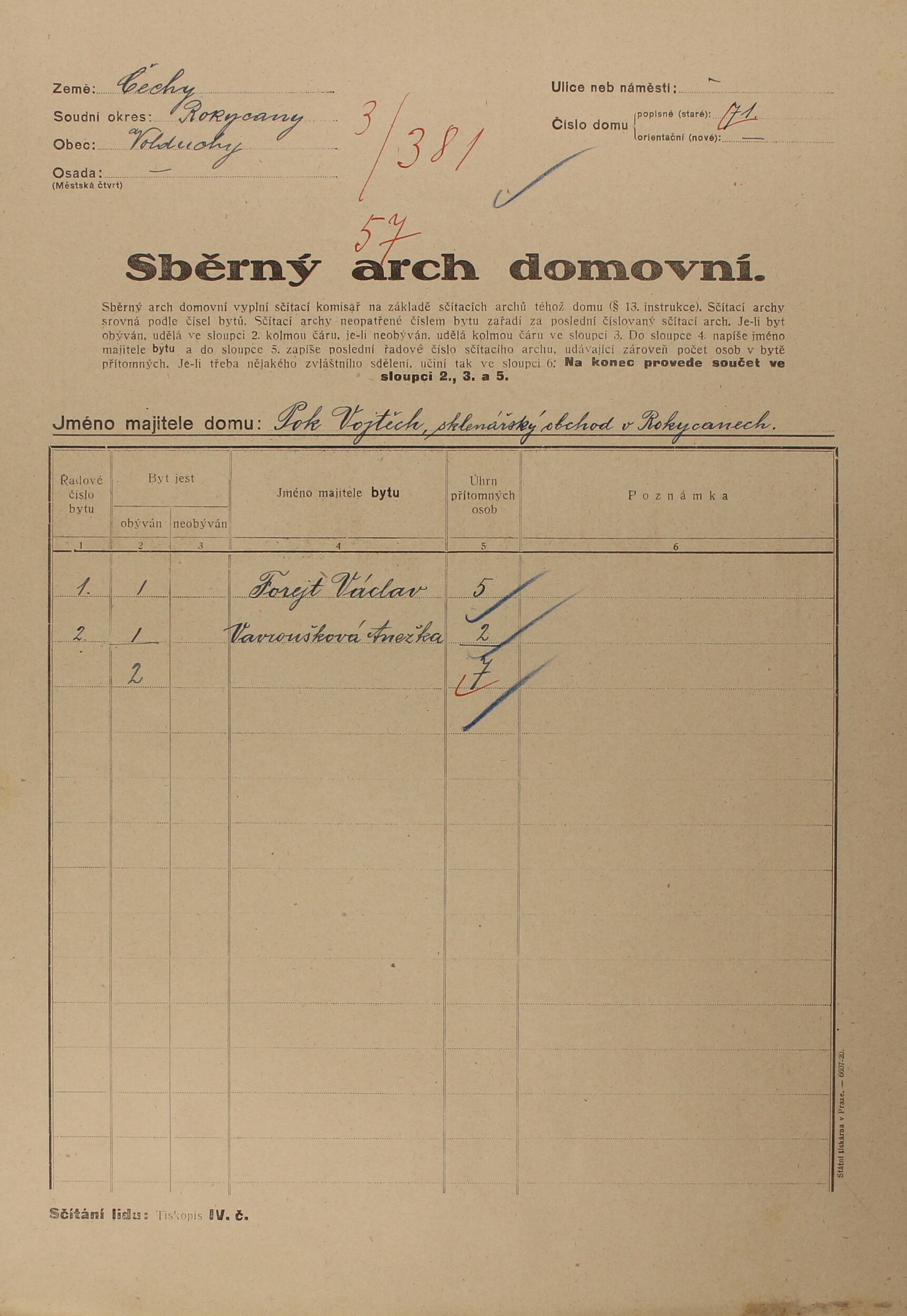 1. soap-ro_00002_census-1921-volduchy-cp071_0010