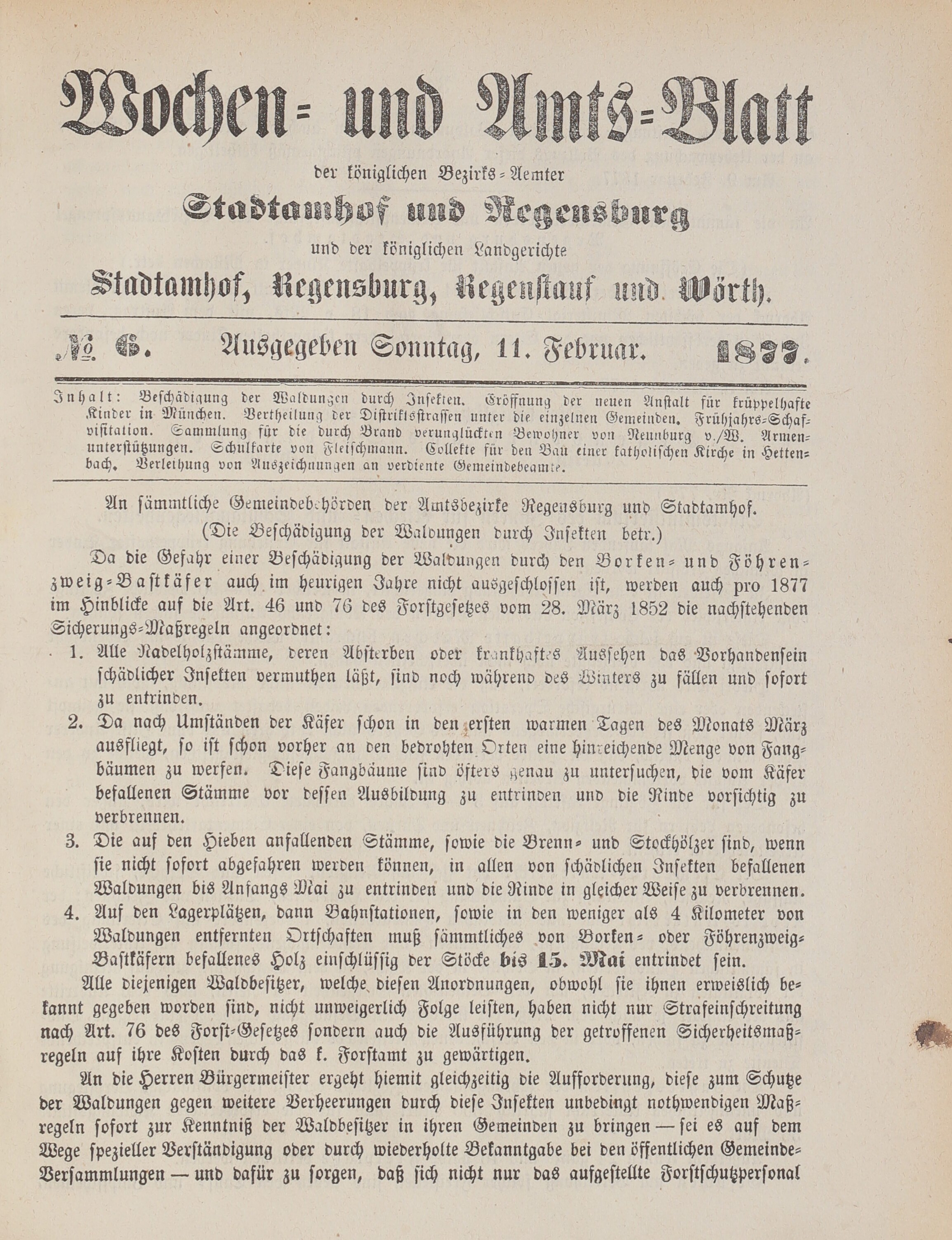 1. amtsblatt-stadtamhof-regensburg-1877-02-11-n6_0340