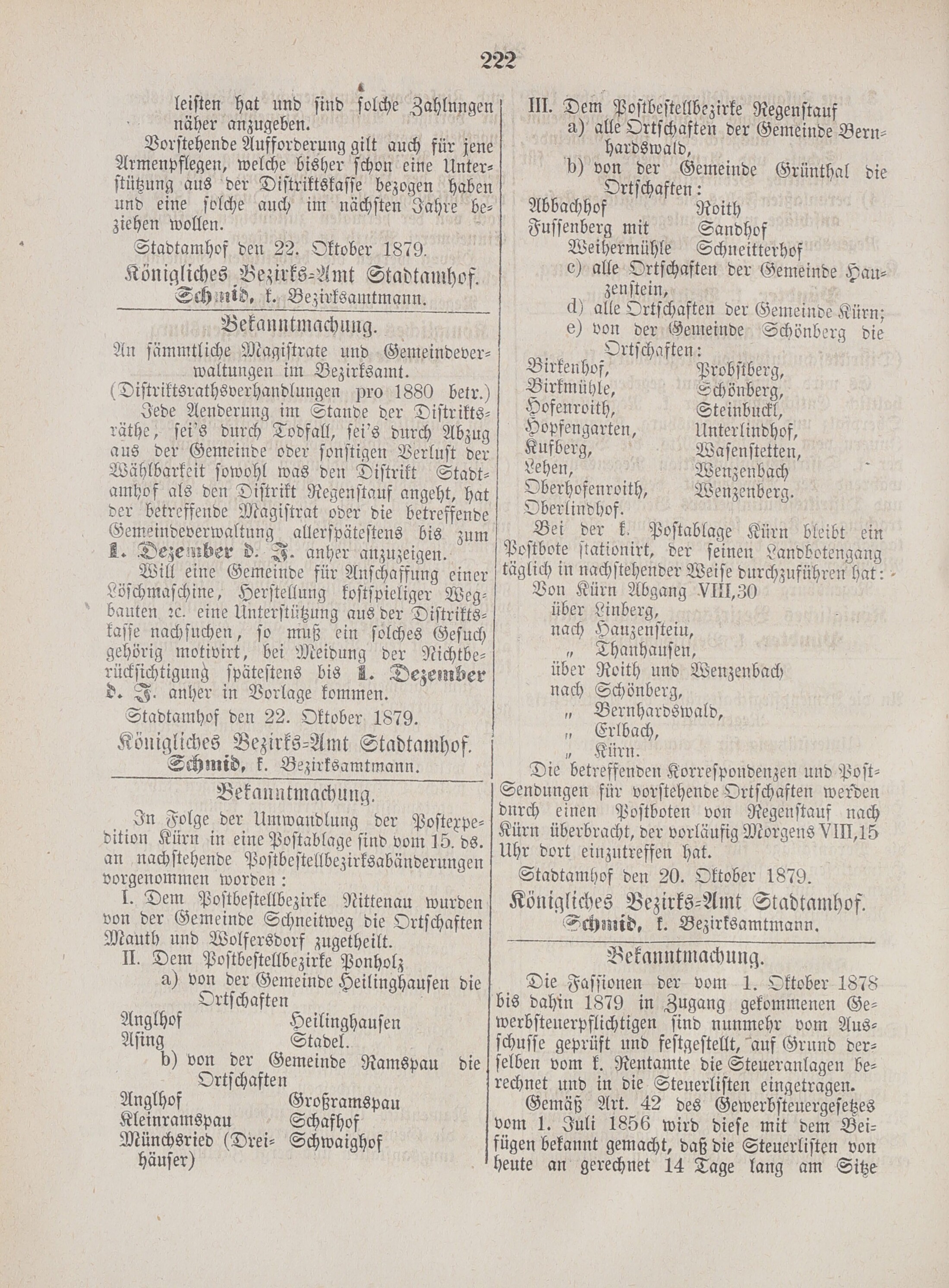 6. amtsblatt-stadtamhof-regensburg-1879-10-26-n43_2050