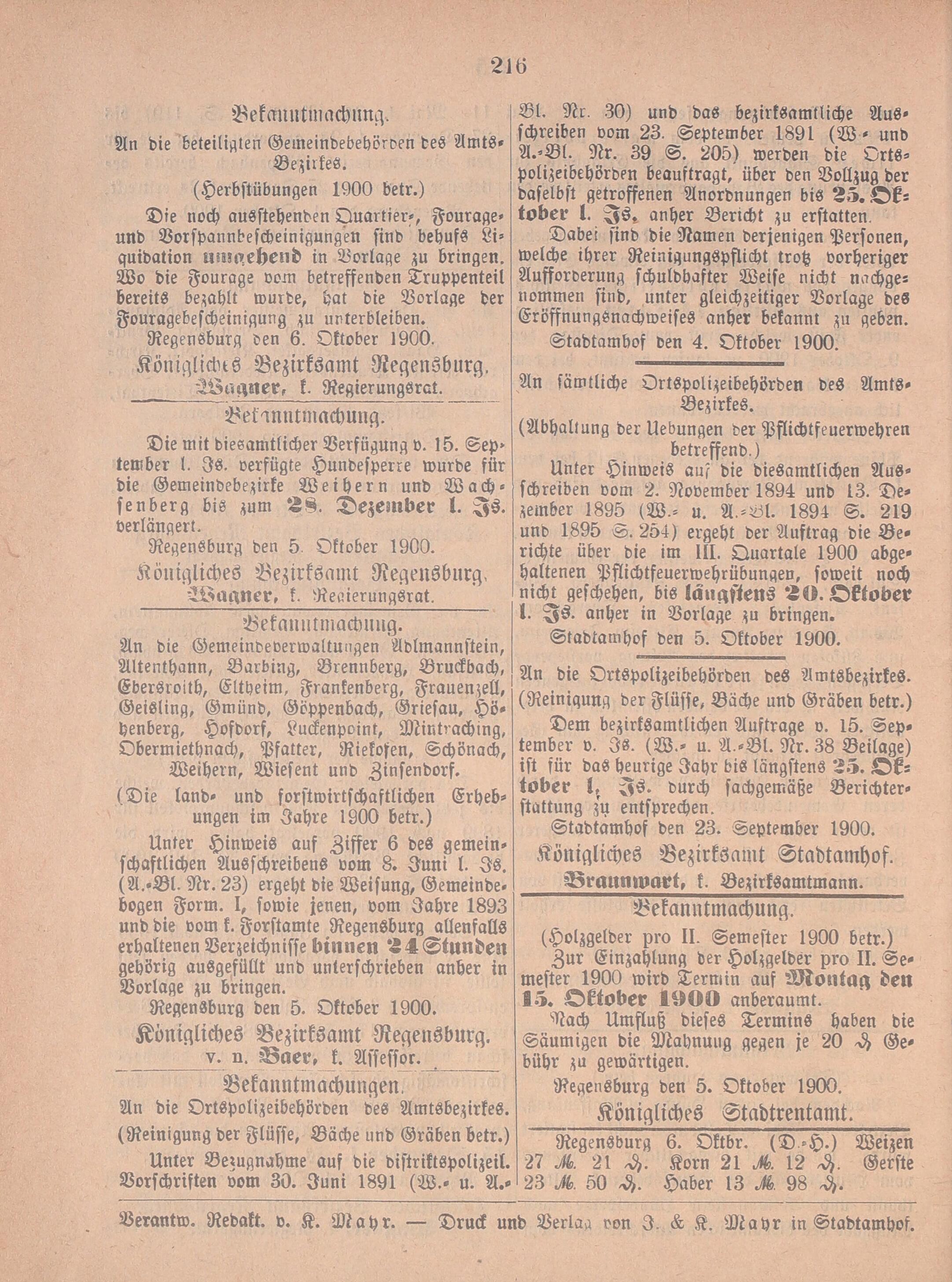 4. amtsblatt-stadtamhof-regensburg-1900-10-07-n40_2230