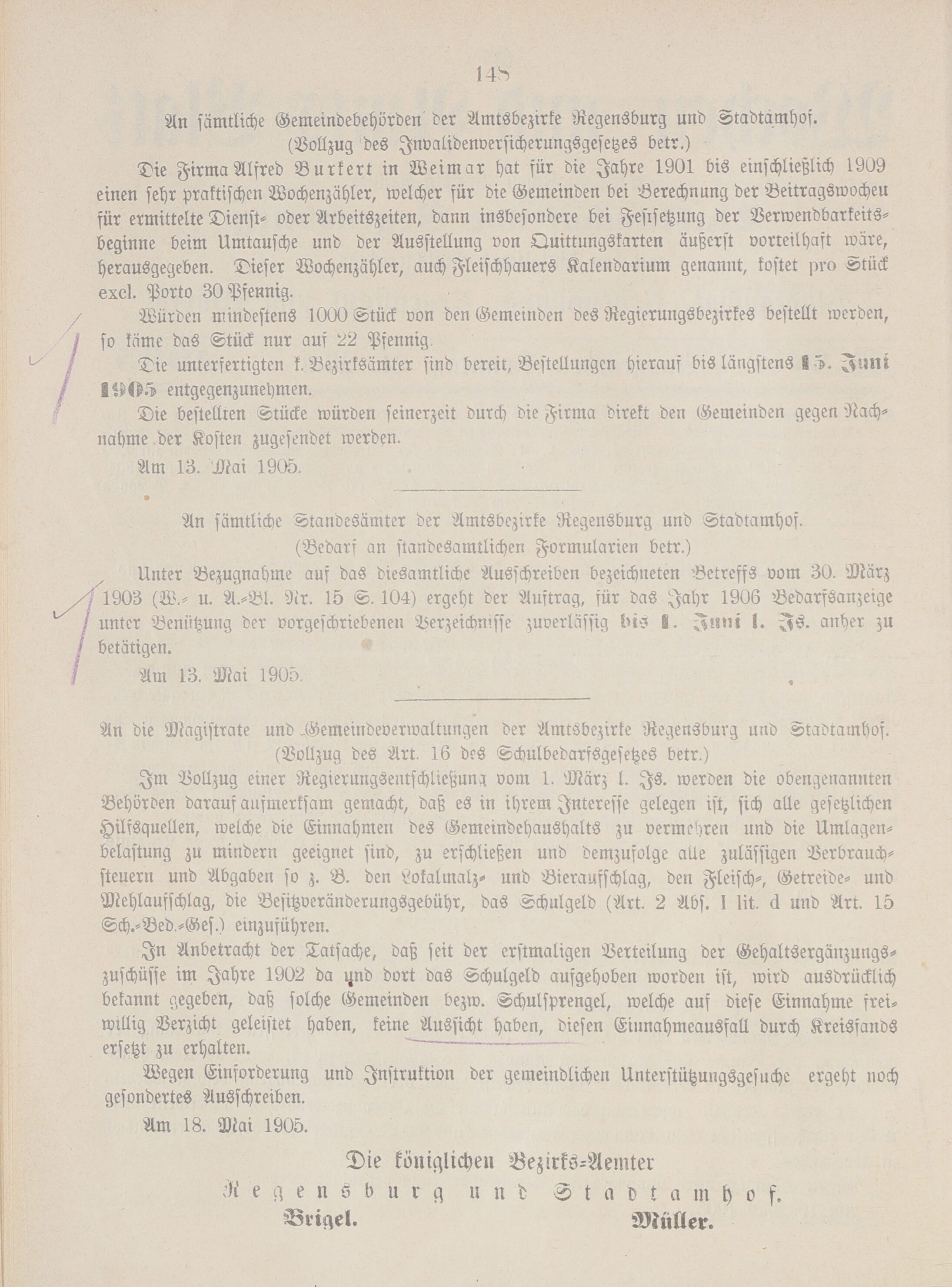 2. amtsblatt-stadtamhof-regensburg-1905-05-21-n21_1570