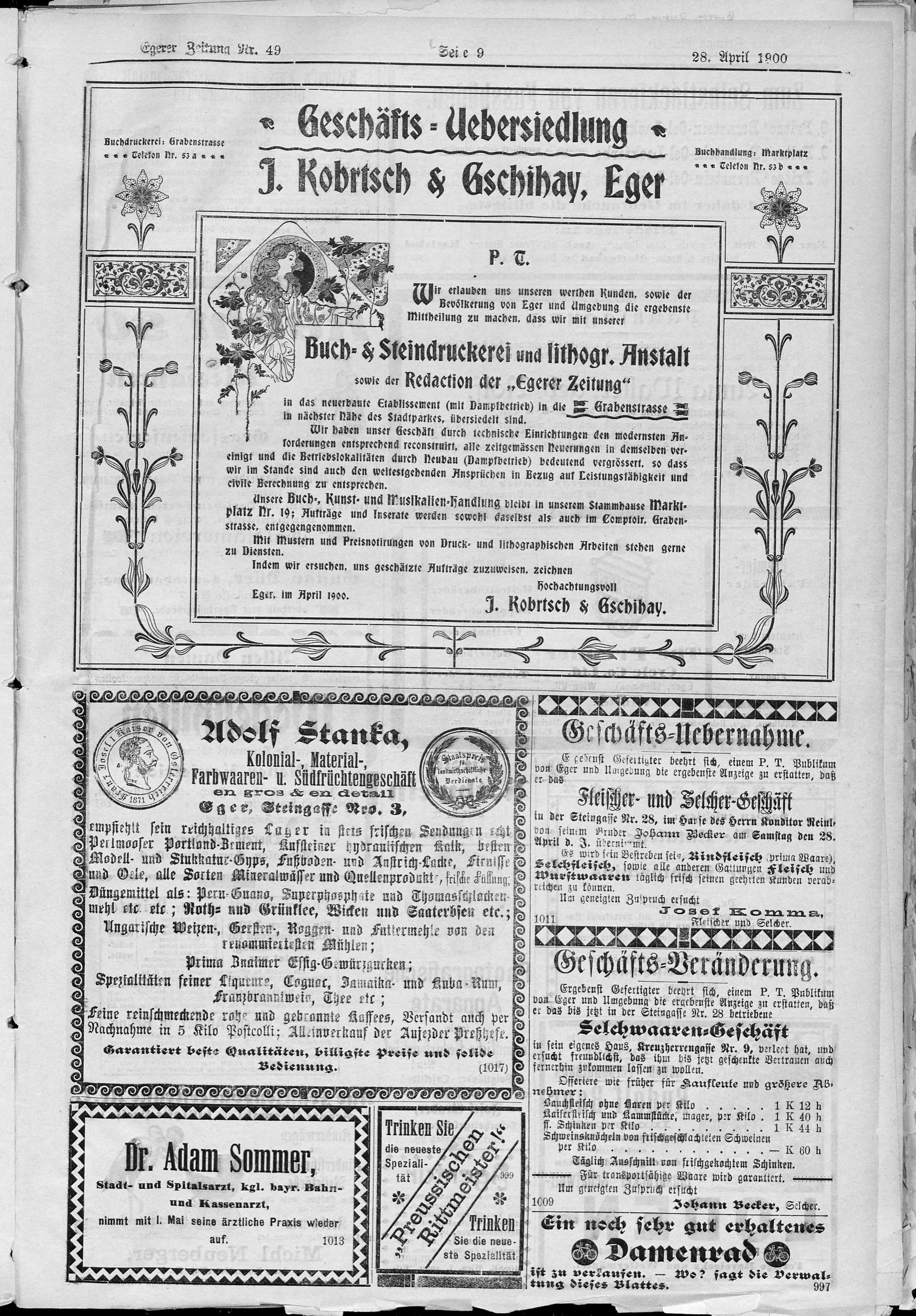 9. egerer-zeitung-1900-04-28-n49_1895