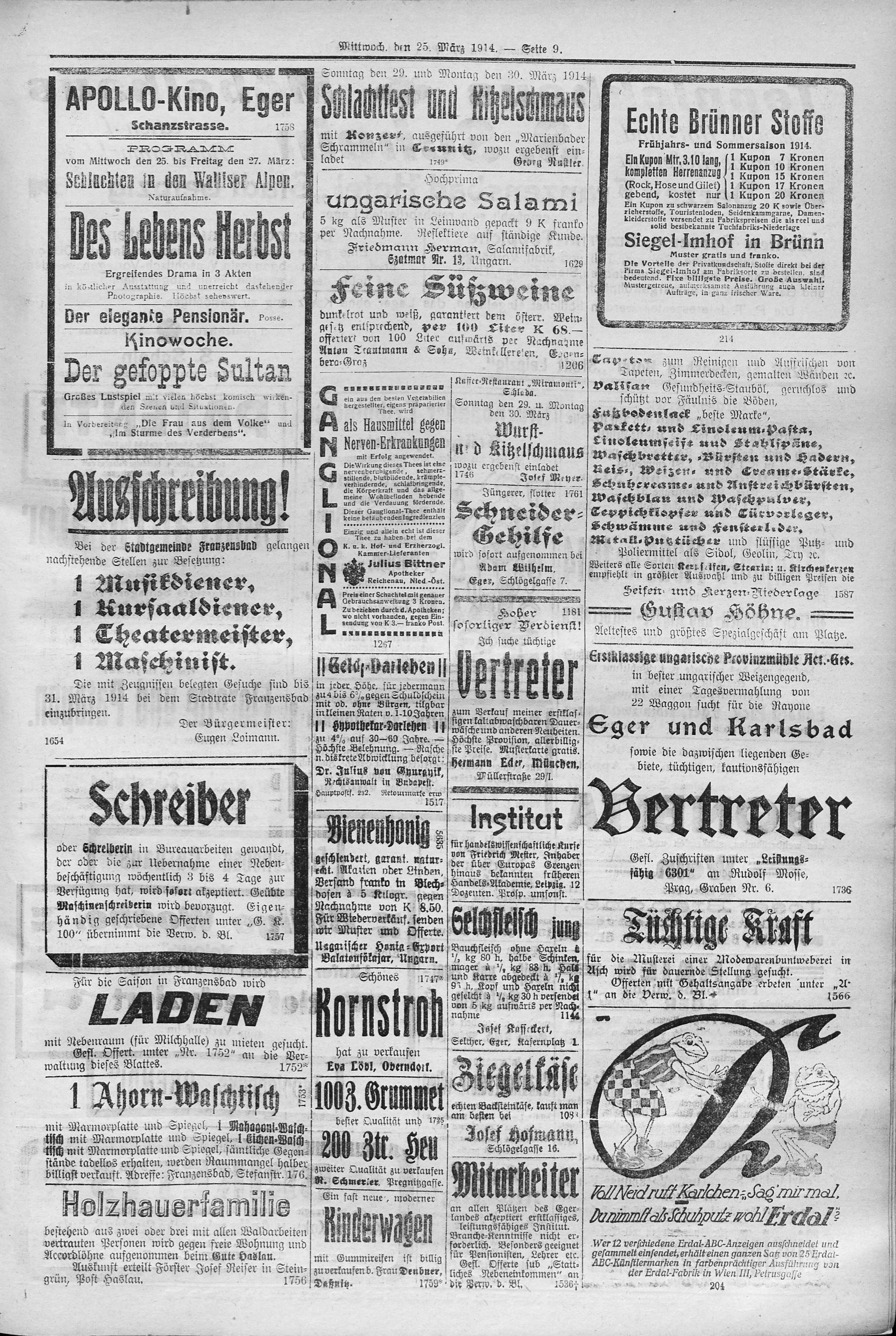 9. egerer-zeitung-1914-03-25-n69_2395