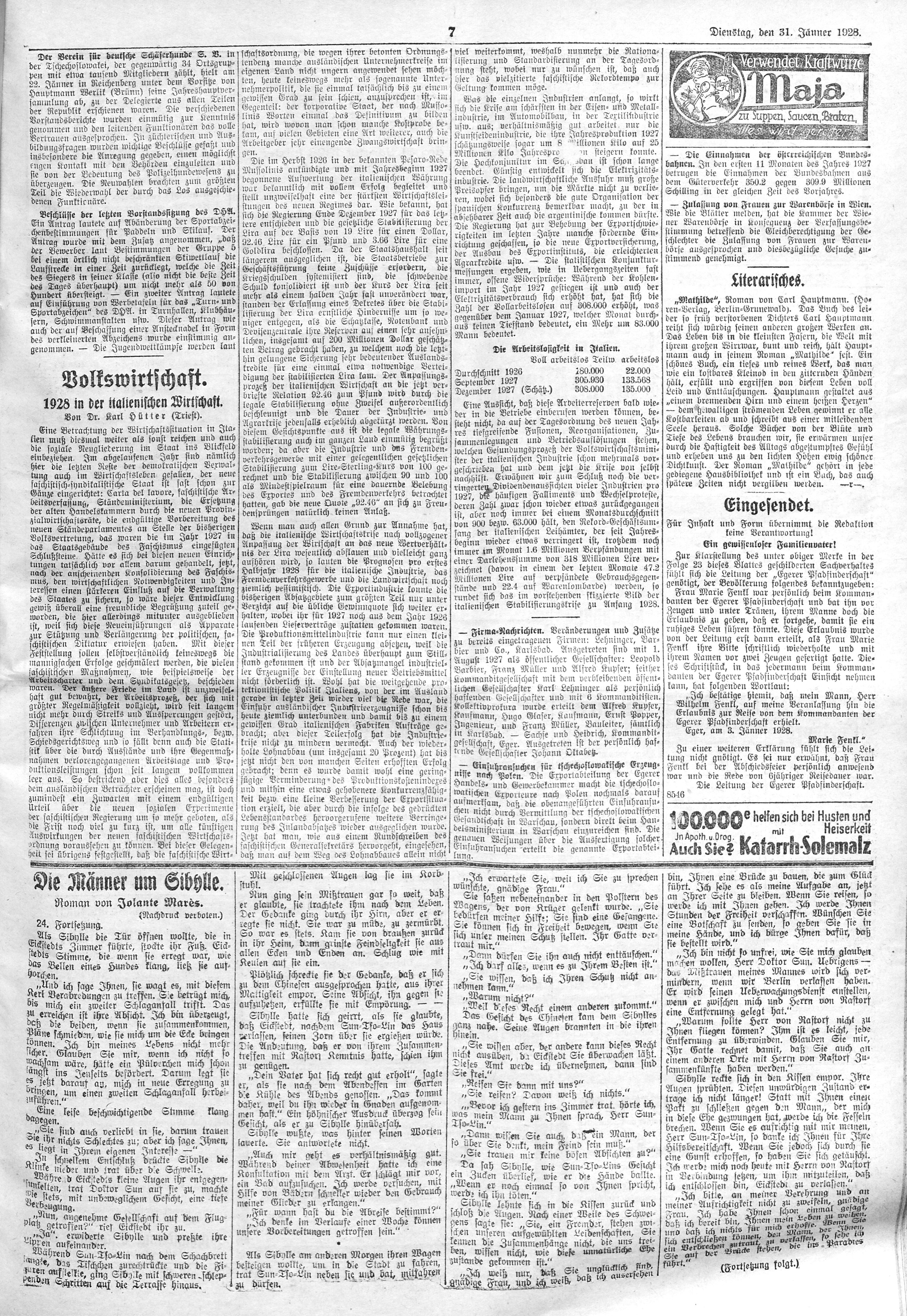 7. egerer-zeitung-1928-01-31-n25_1145