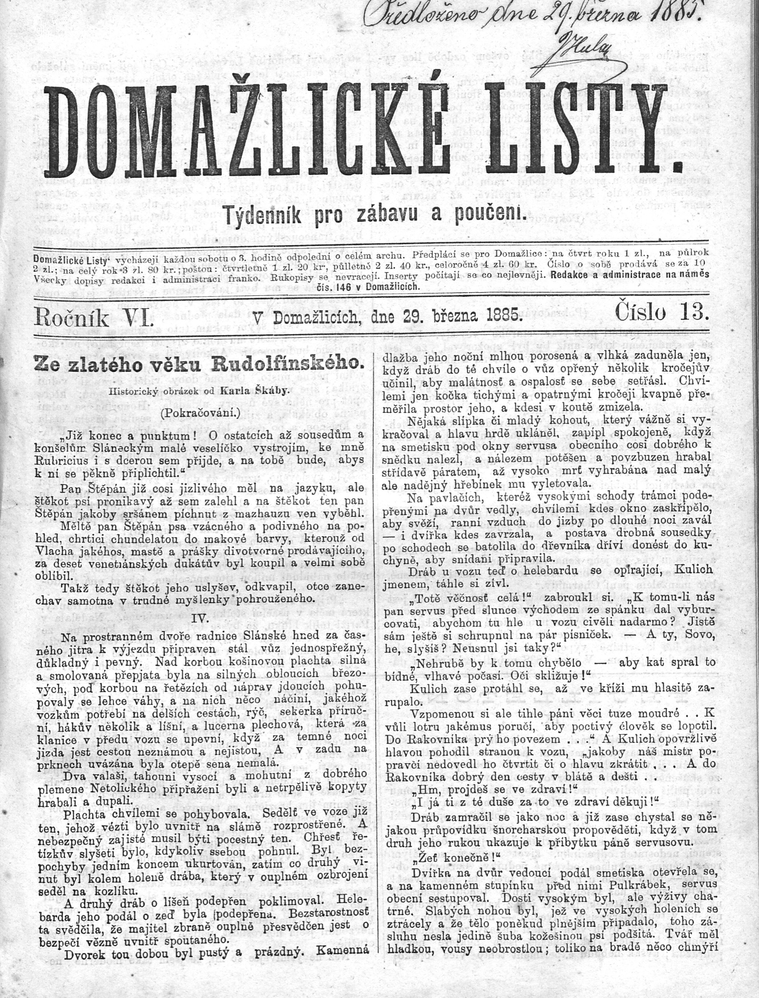 1. domazlicke-listy-1885-03-29-n13_0525